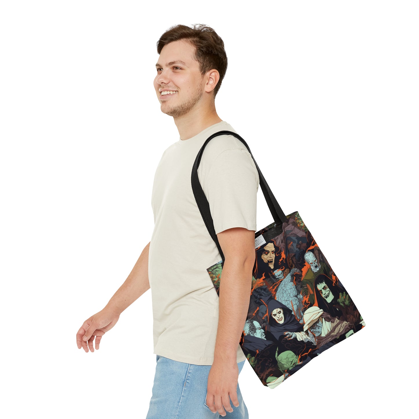 Tote Bag - Spooky Monsters Anime Alpha