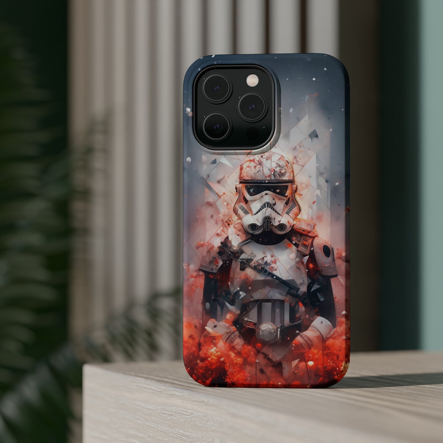 MagSafe Tough iPhone Case - Snow trooper Double Exposure