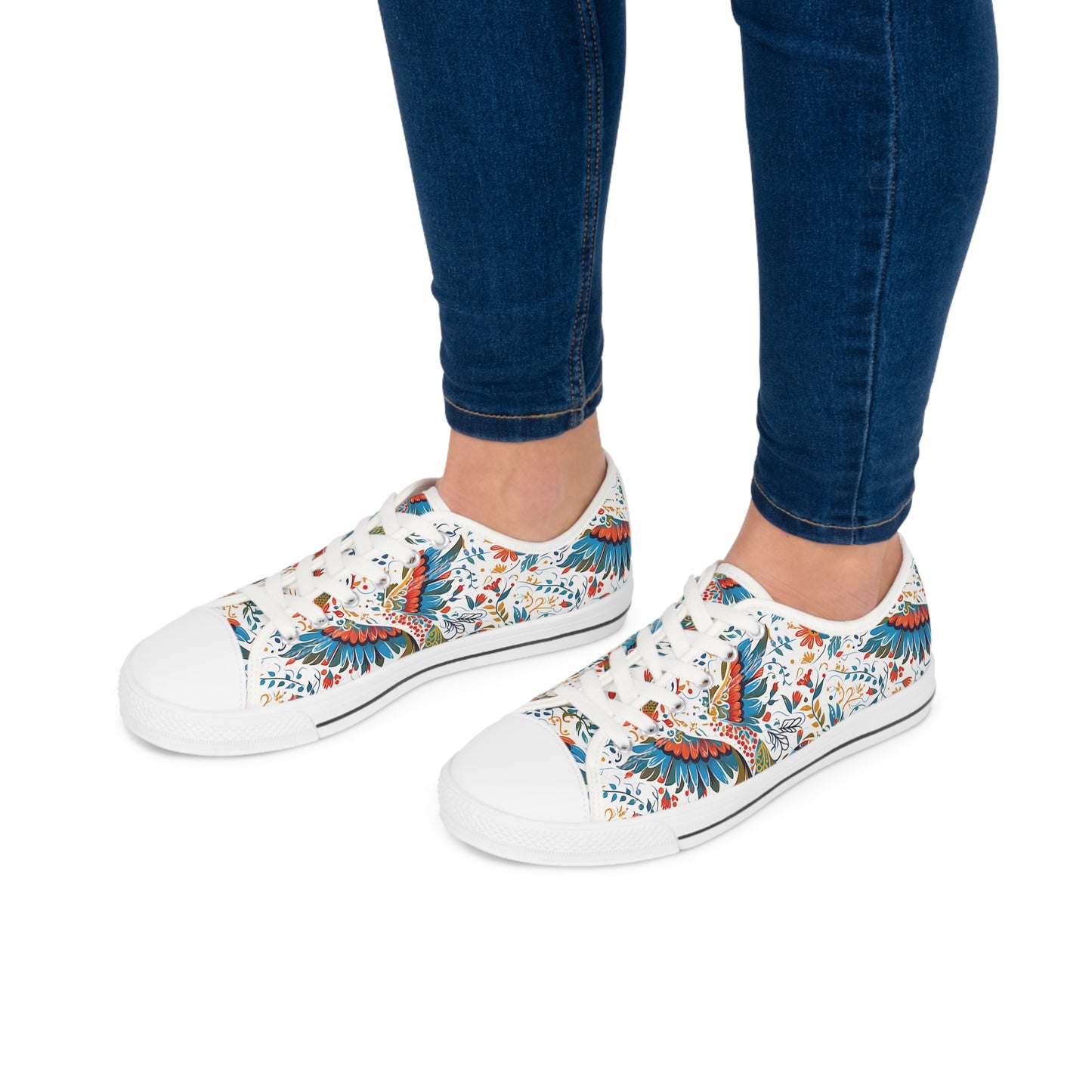 Women's Low Top Sneakers - Colibri Abstract