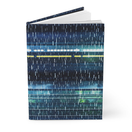 Hardcover Journal - Bullet Train Typhoon