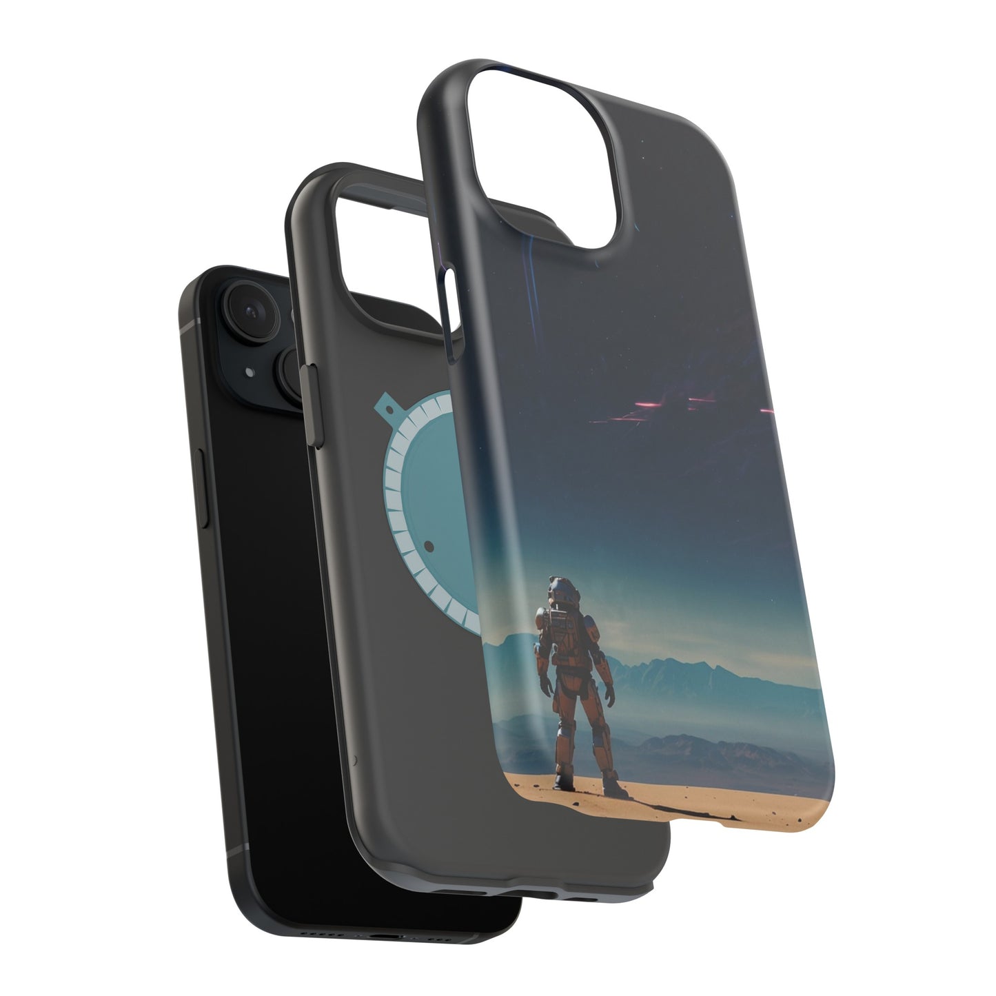 MagSafe Tough iPhone Case - Galactic Synthwave