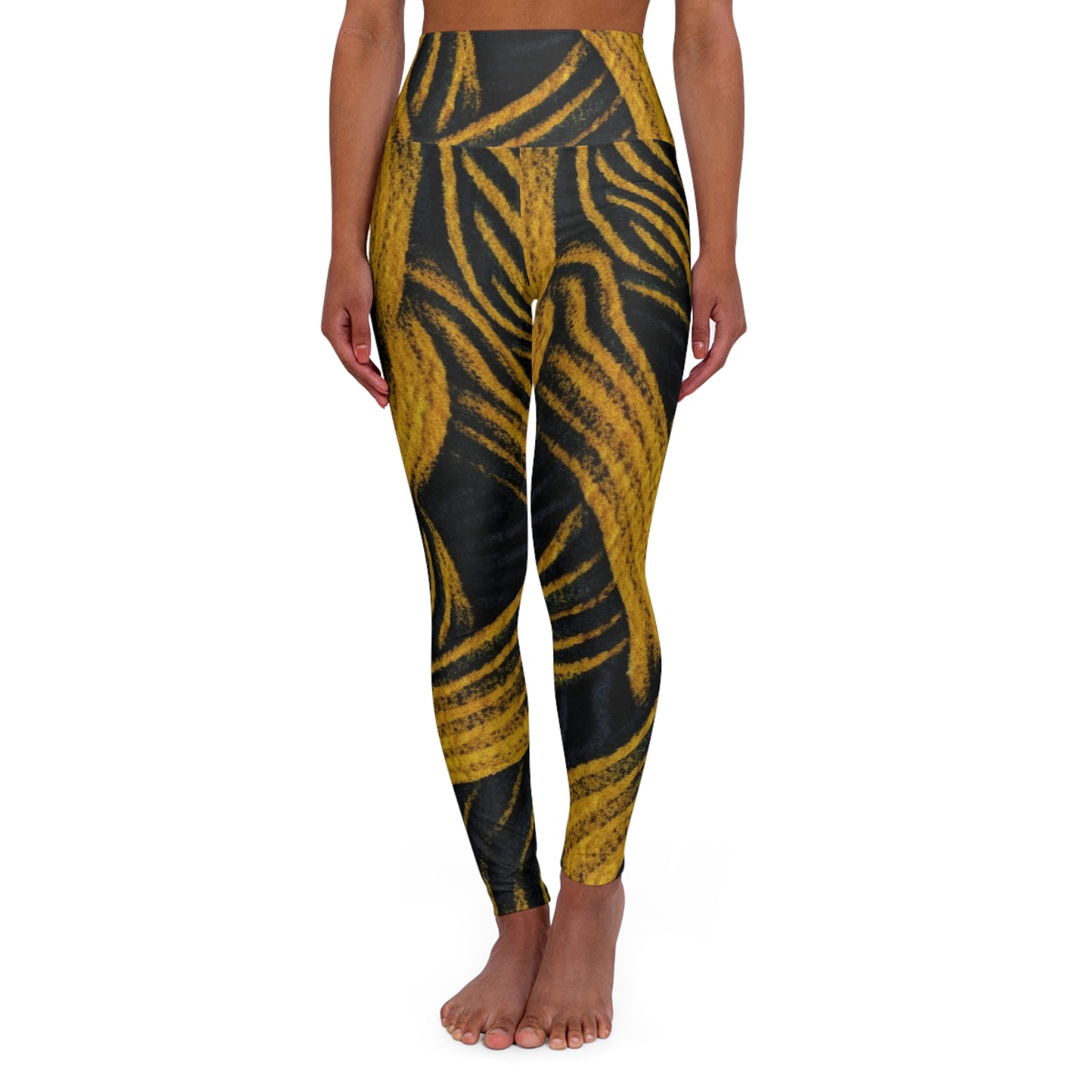 High Waisted Leggings - Art Nouveau.