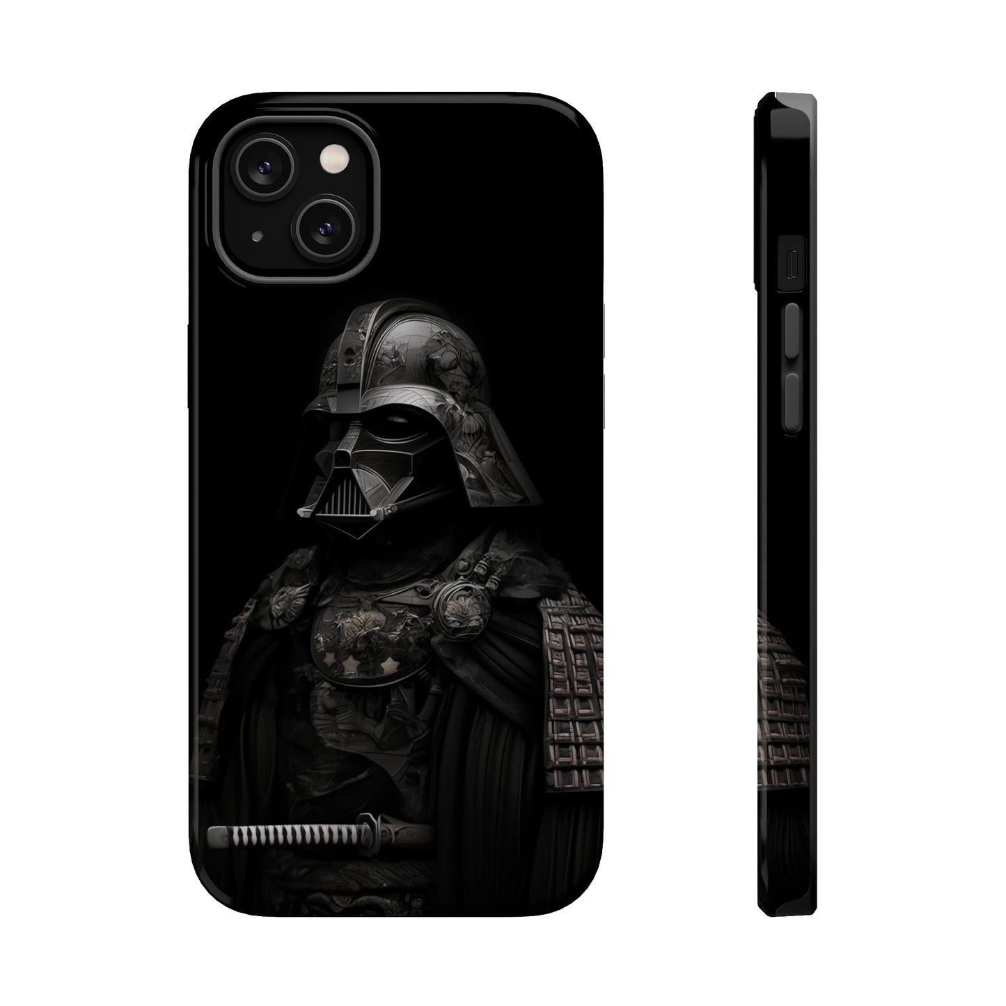 MagSafe Tough iPhone Case - Darth Vader Samurai Black White Photograph 1870