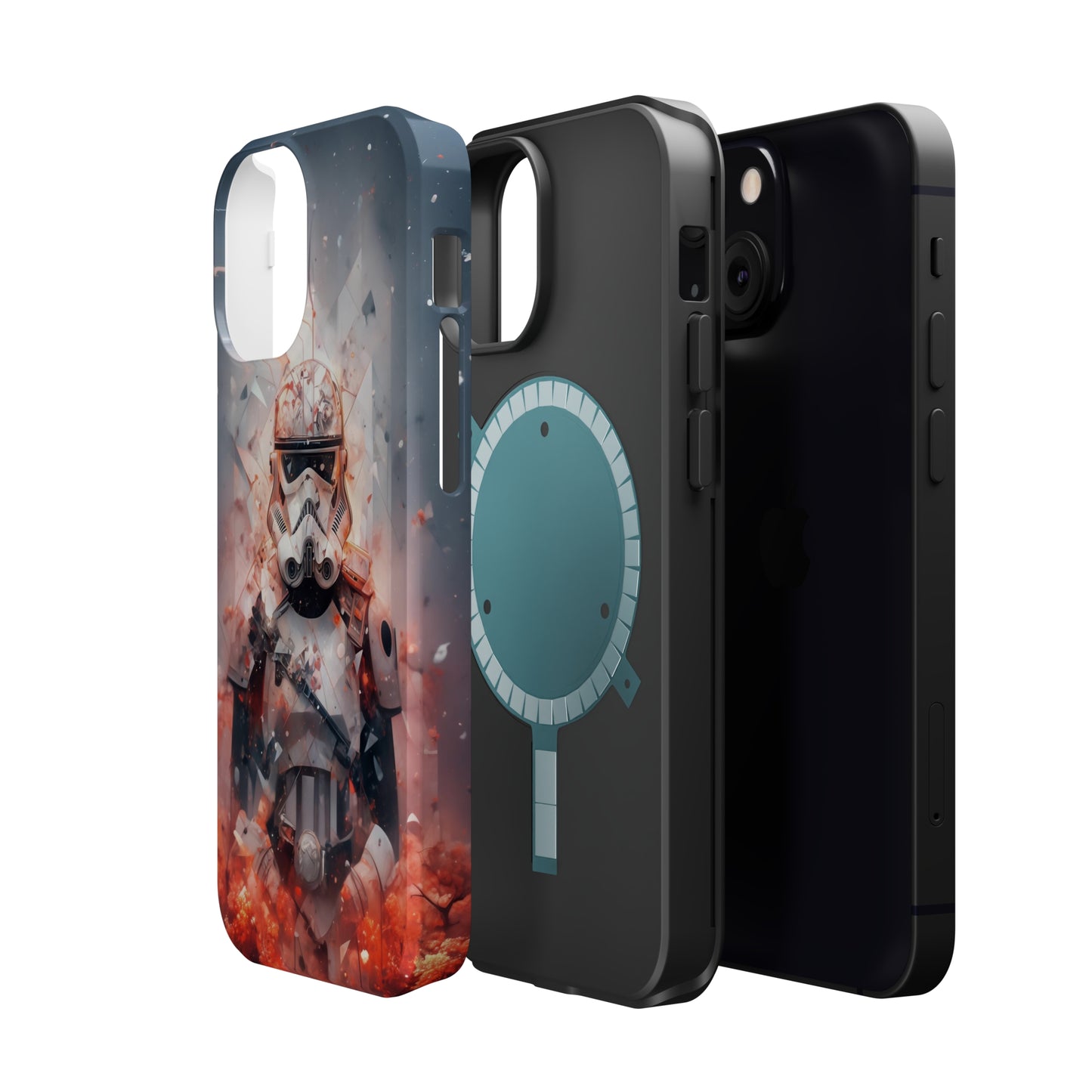 MagSafe Tough iPhone Case - Snow trooper Double Exposure