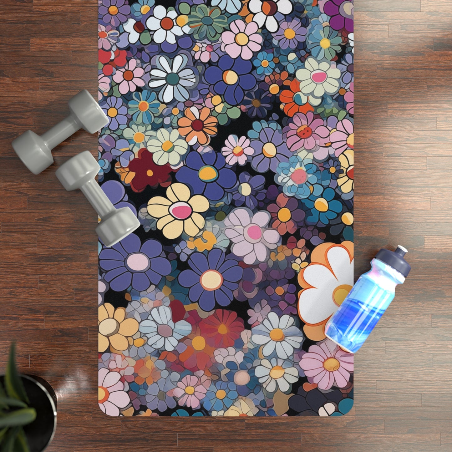 Rubber Yoga Mat- William Kyoto Ditsy Floral