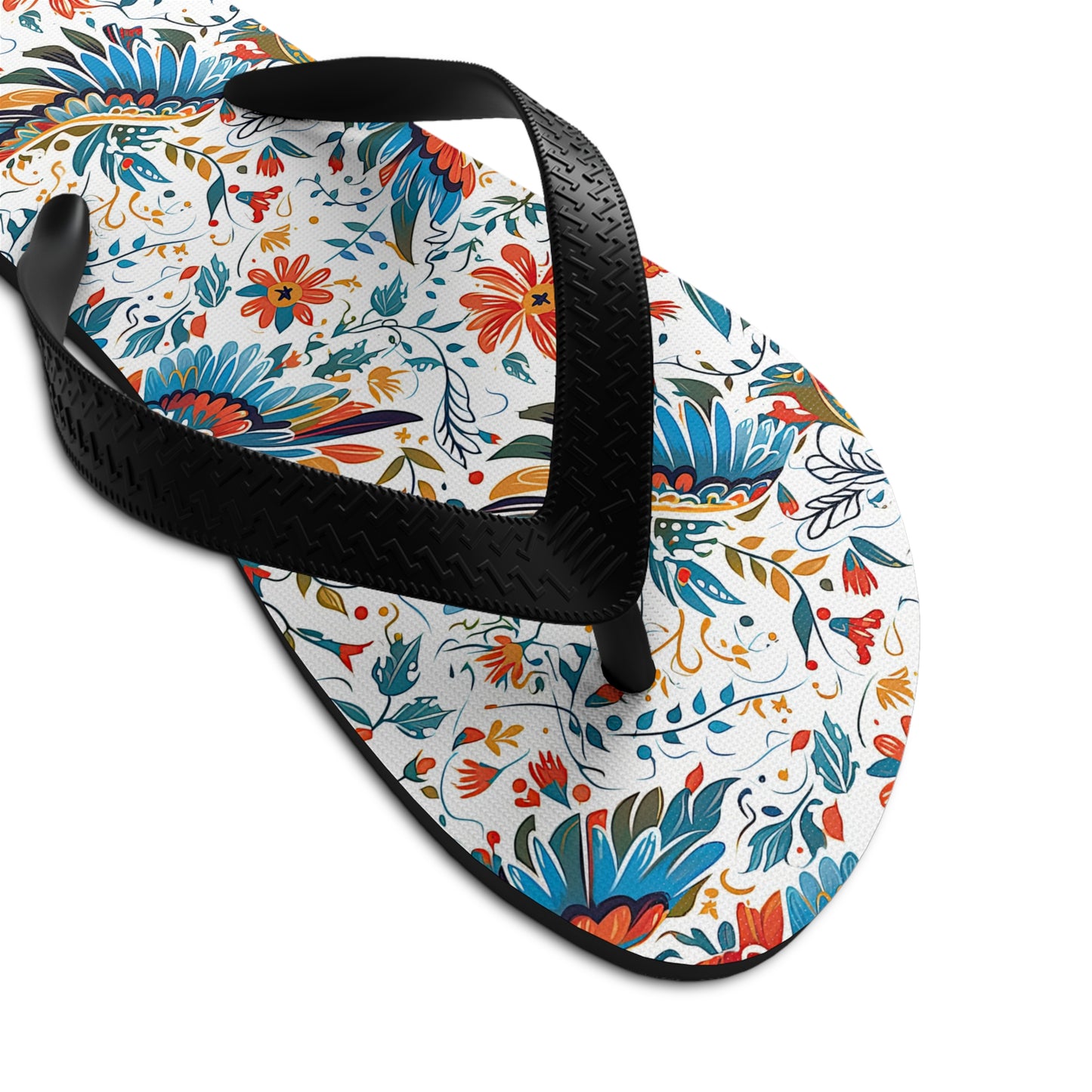 Unisex Flip-Flops - Colibri Abstract