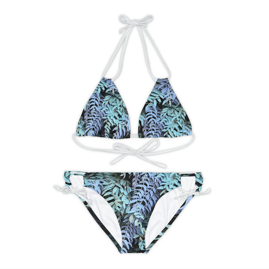 Strappy Bikini Set - Purple Sage, Purple Sage