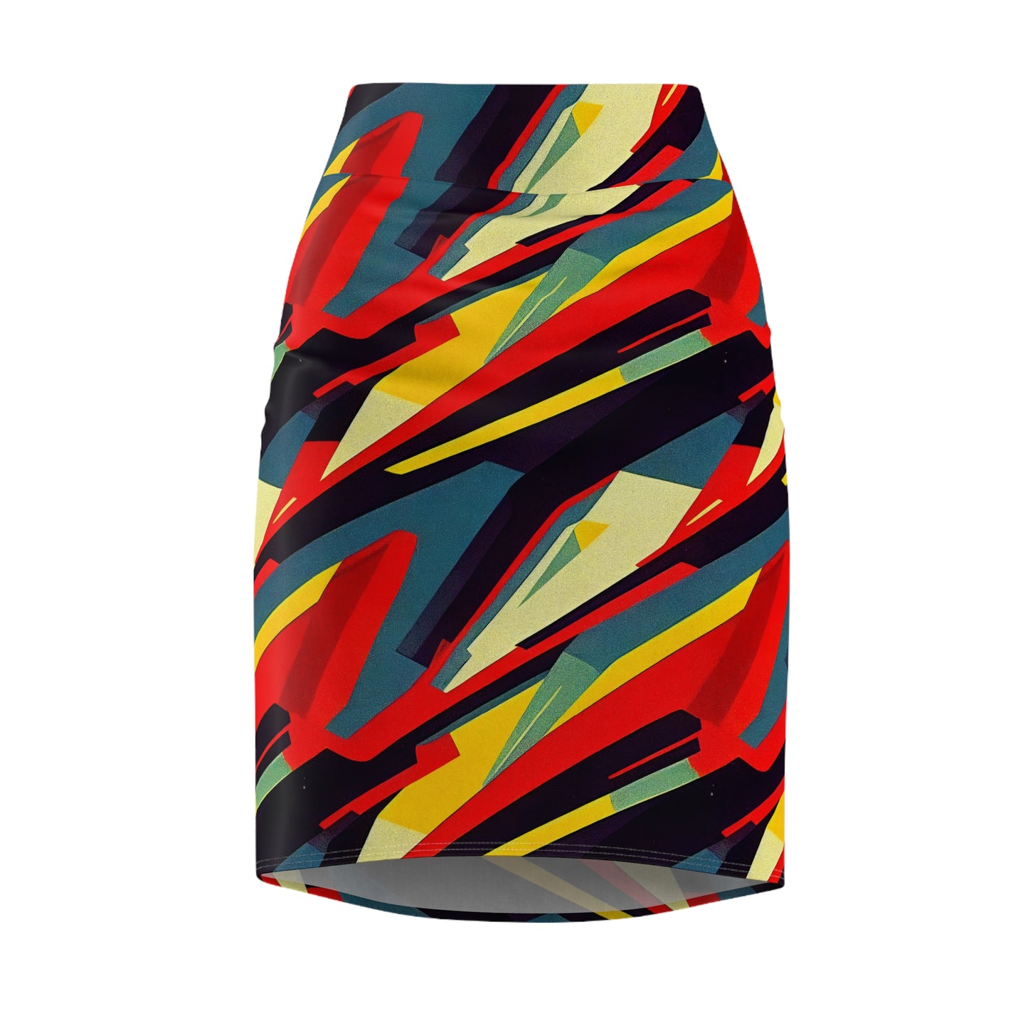 Pencil Skirt - Pulp Galaxy Abstract