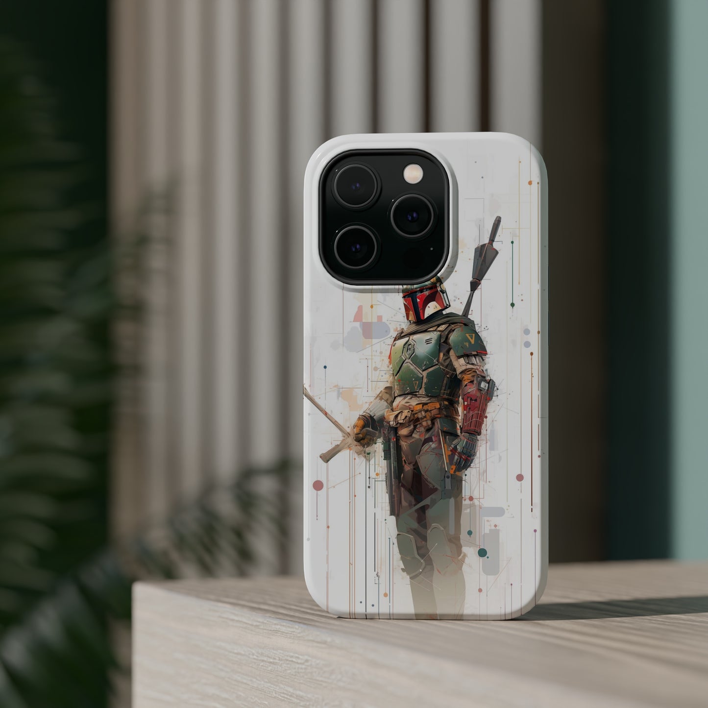 MagSafe Tough iPhone Case - Boba Fett infographic illustration