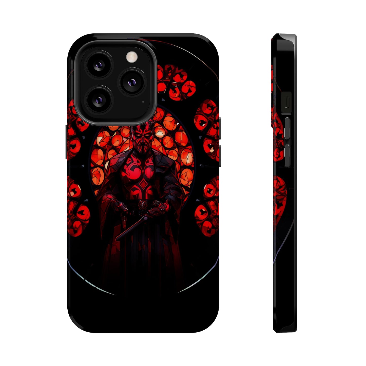 MagSafe Tough iPhone Case - Darth Maul Catholic Stained Glass