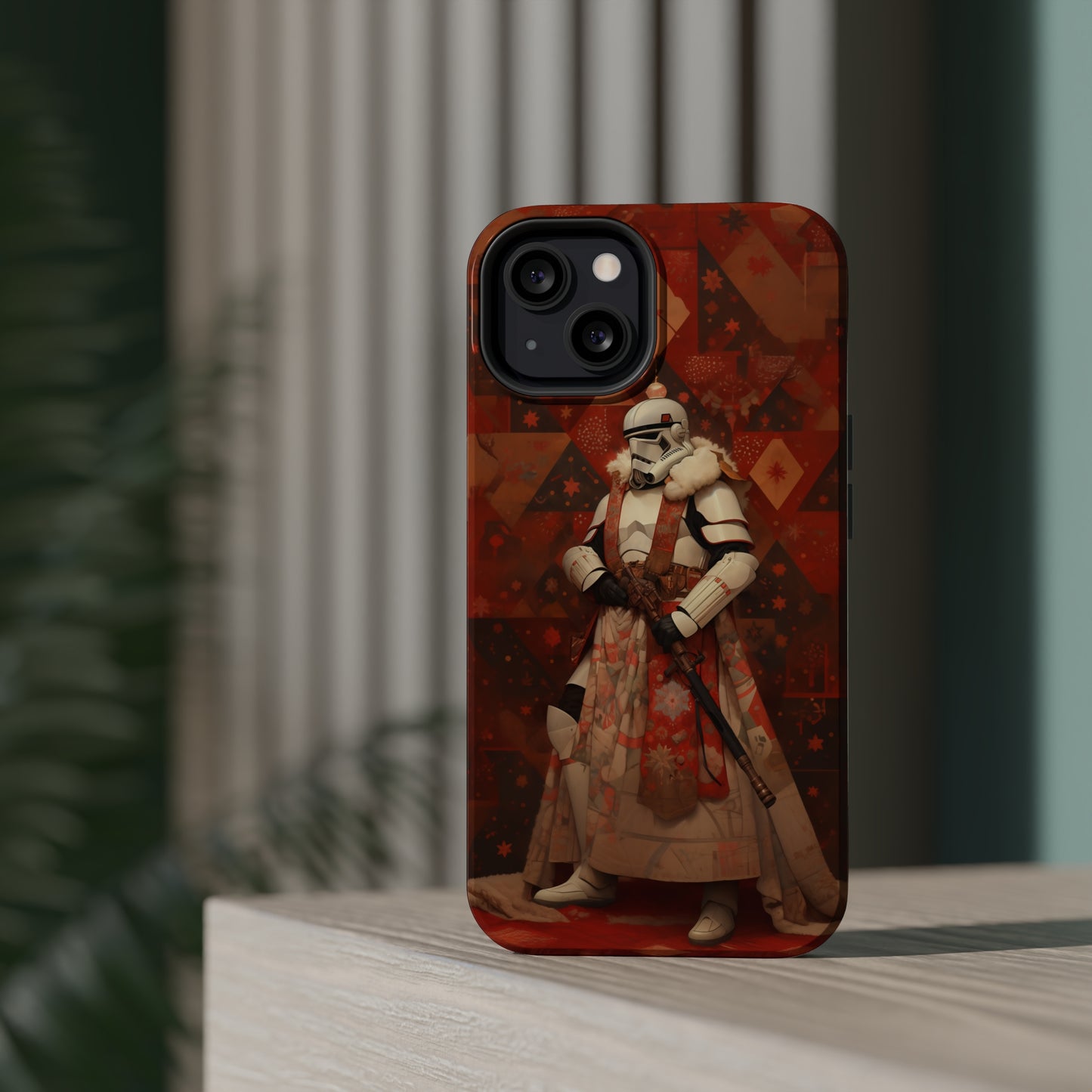 MagSafe Tough iPhone Case - Storm Trooper Norman Rockwell Christmas Card