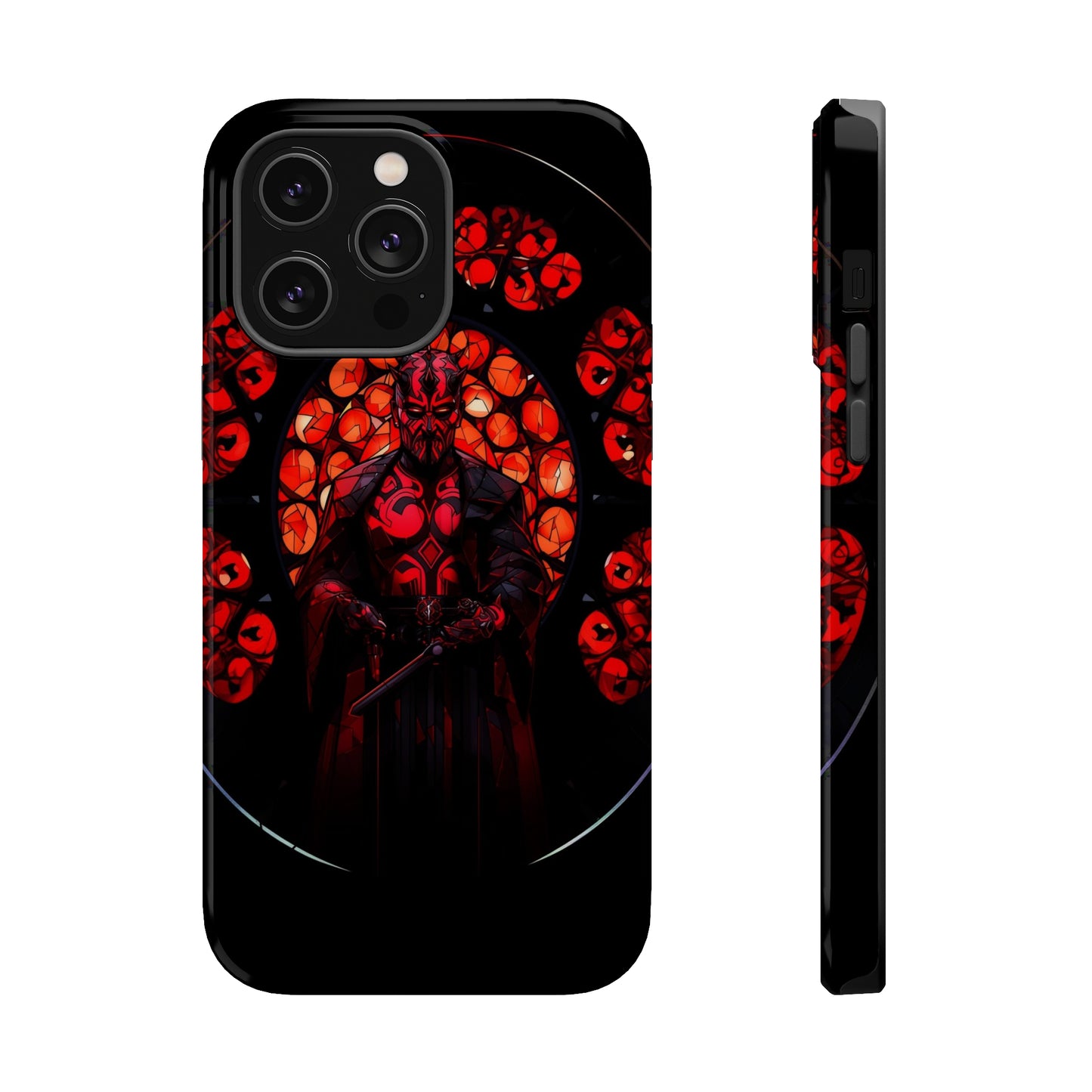 MagSafe Tough iPhone Case - Darth Maul Catholic Stained Glass