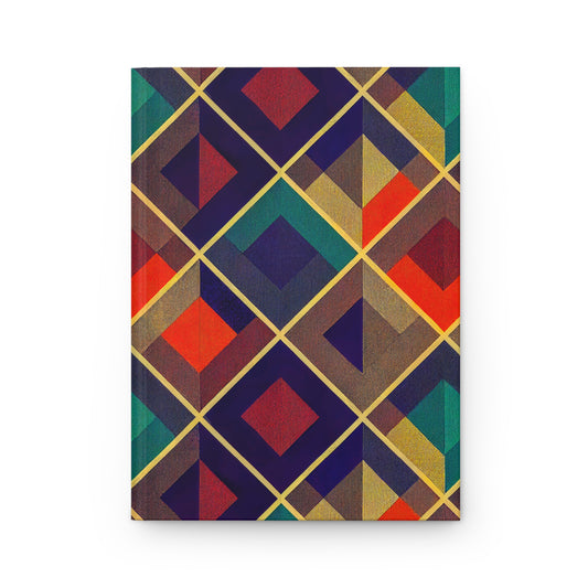 Hardcover Journal - Herringbone Kaleidoscope