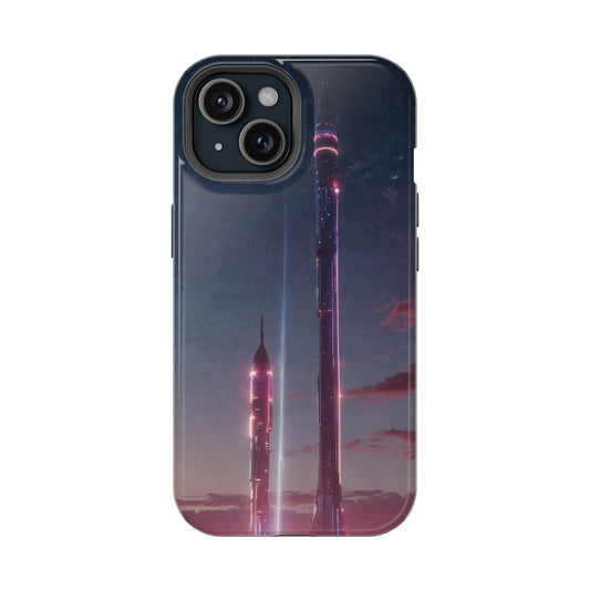 MagSafe Tough iPhone Case - Galactic Cyberpunk