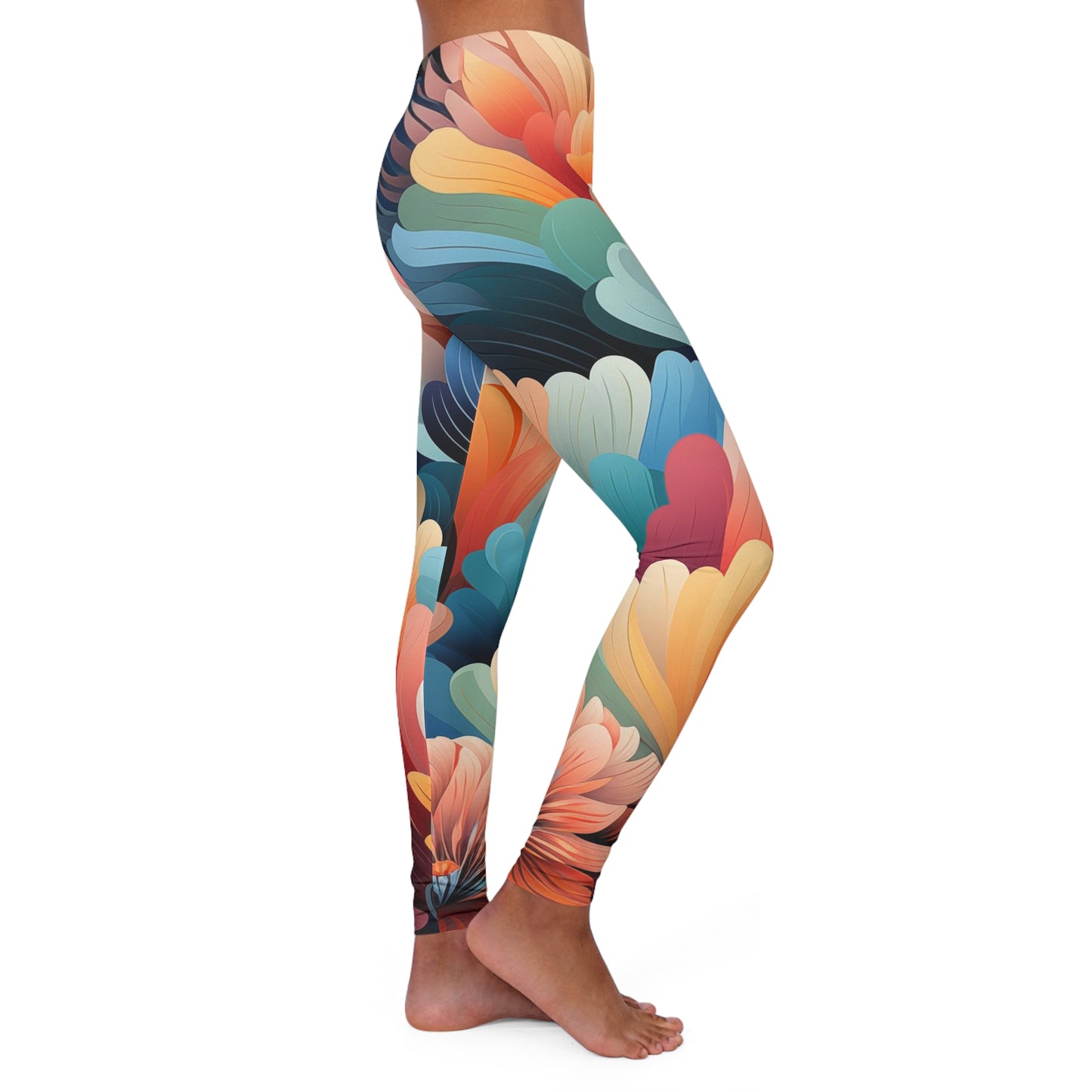 Women's Spandex Leggings - Philomena Kinkaku-ji Art Deco