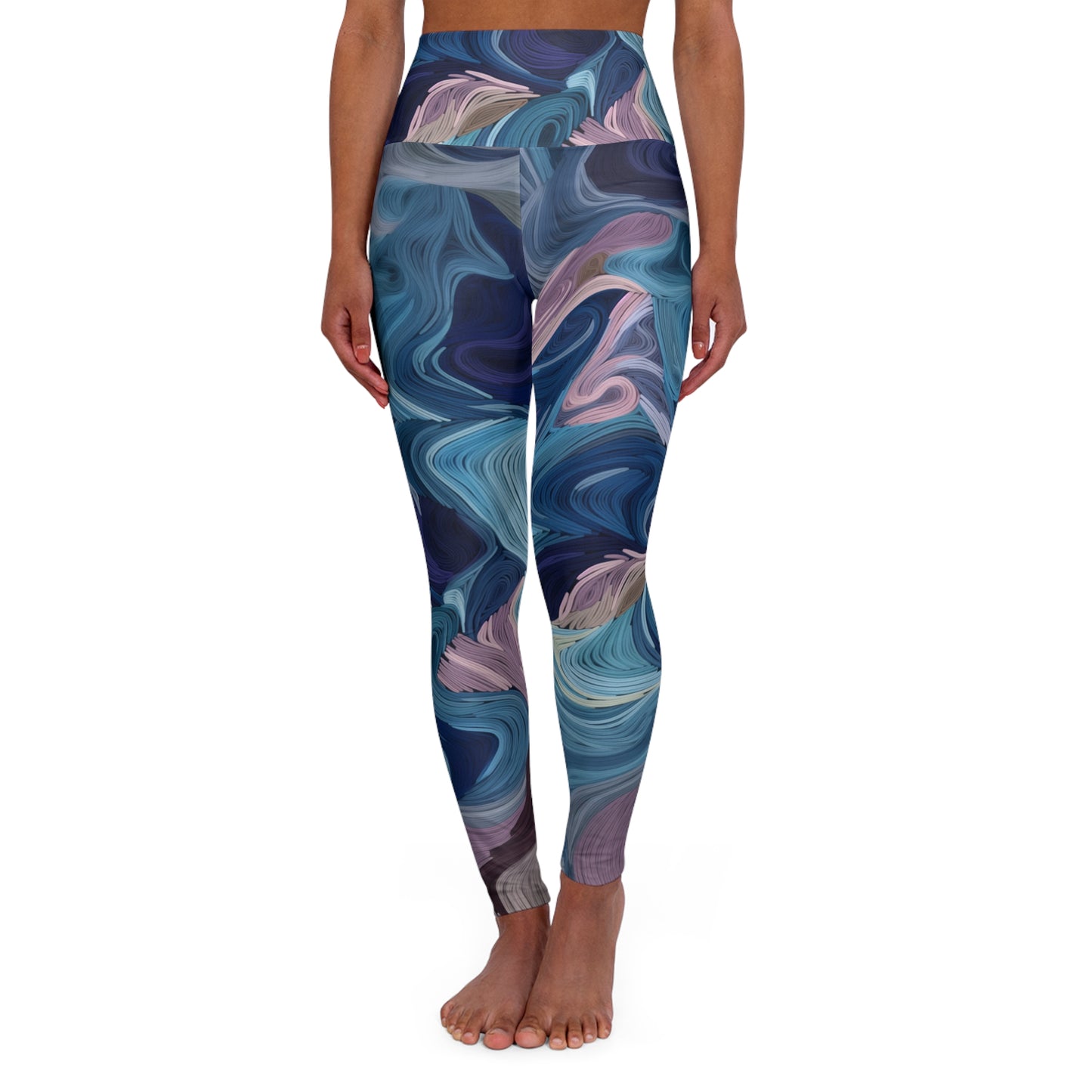 High Waisted Leggings - Brussels Ivywood