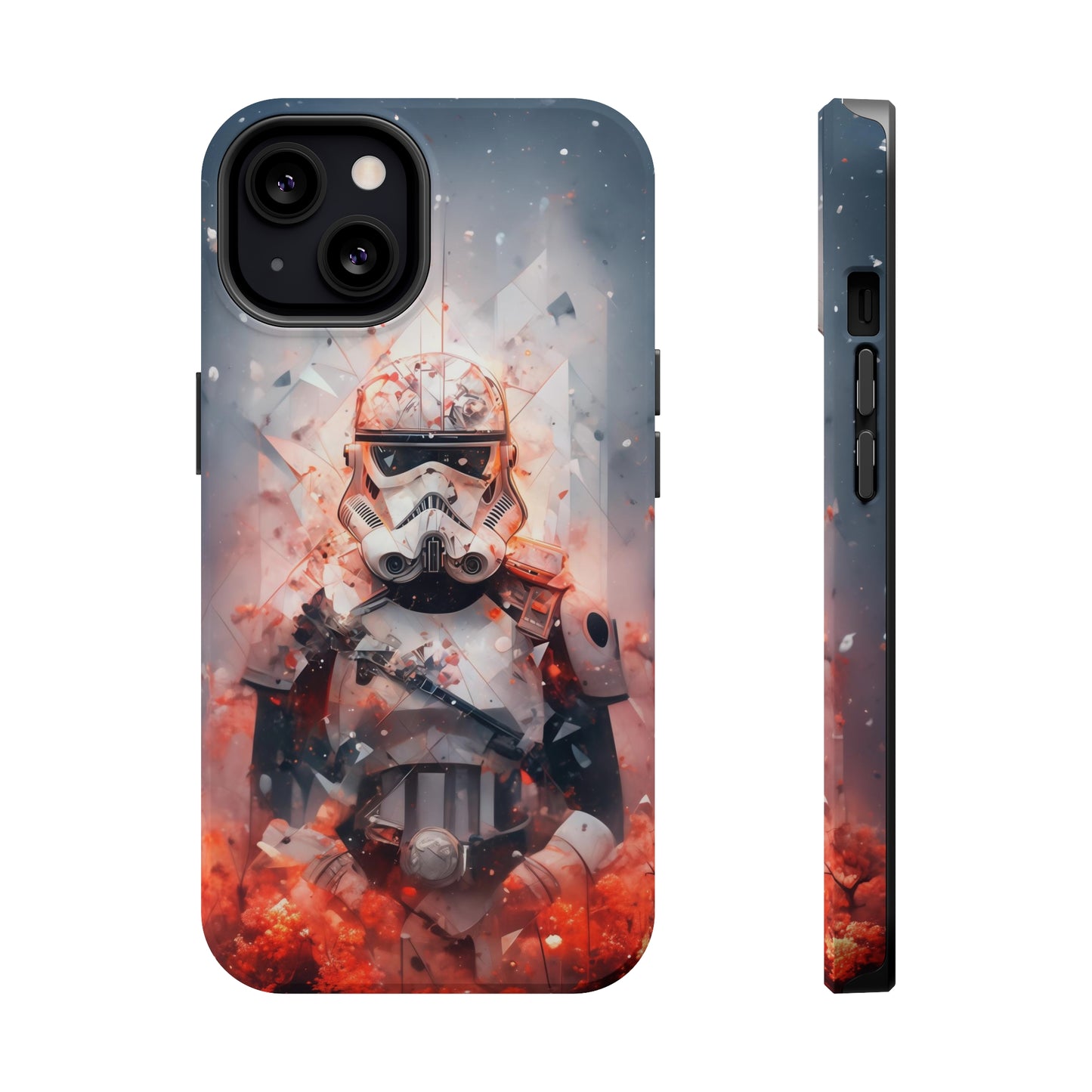 MagSafe Tough iPhone Case - Snow trooper Double Exposure