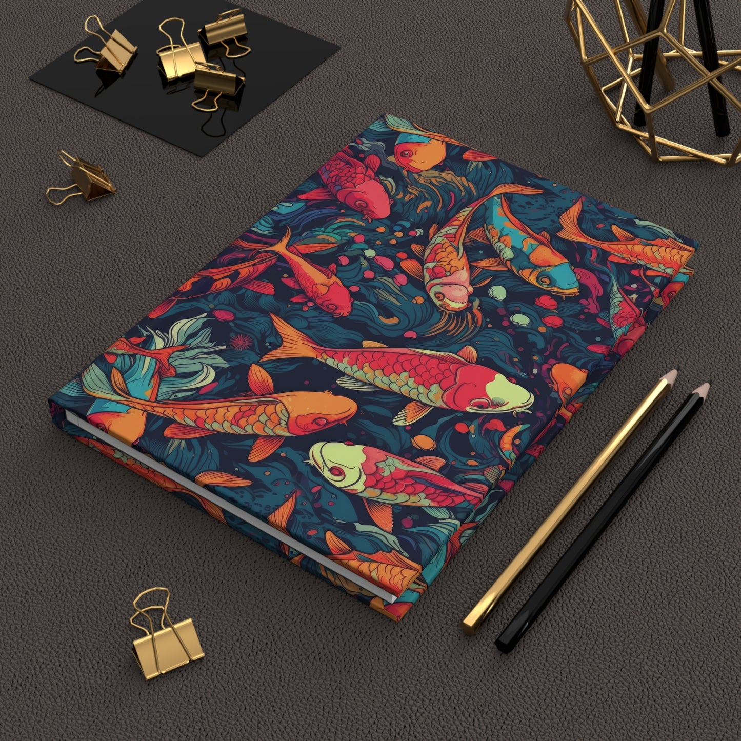 Hardcover Journal - Koi Menagerie