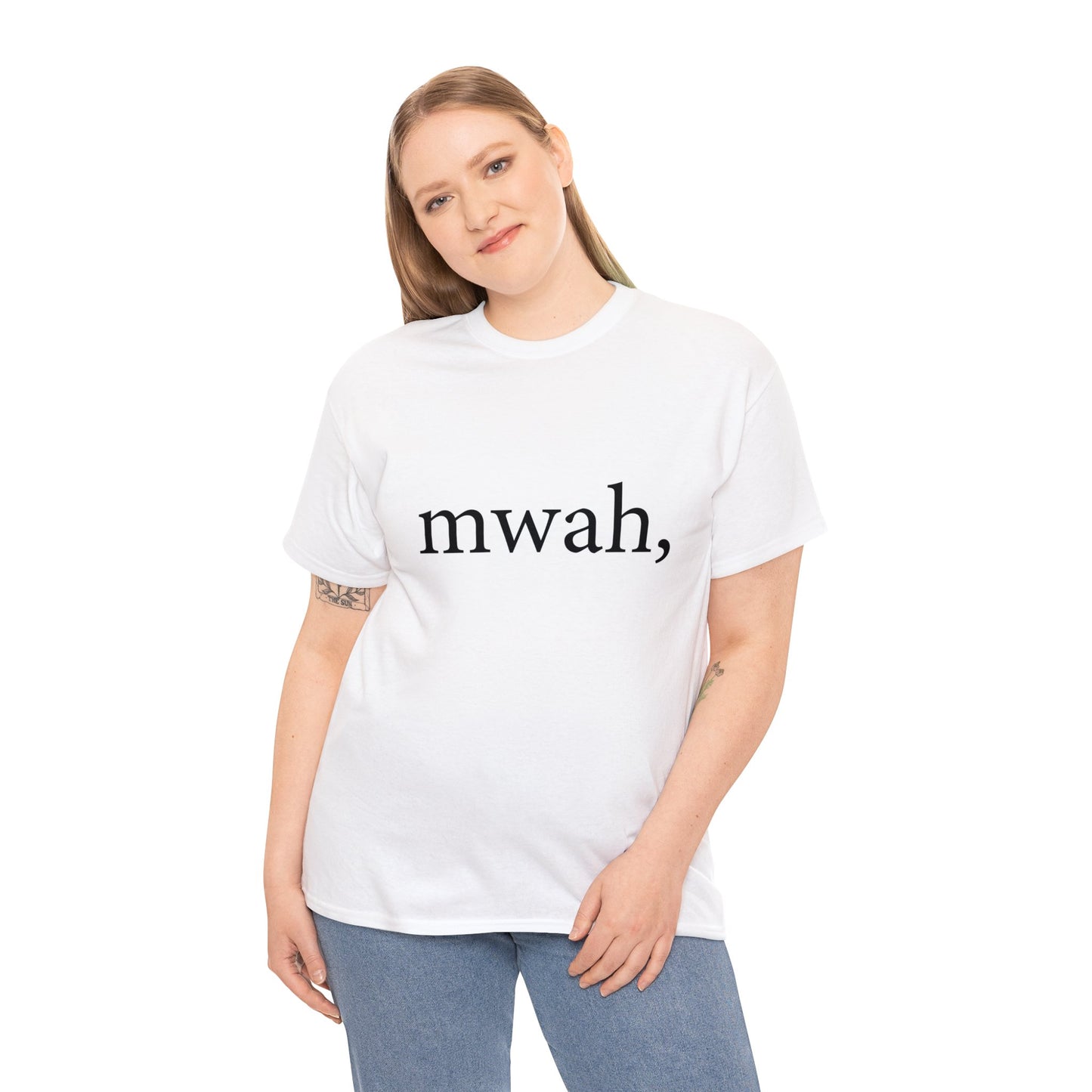 Unisex Heavy Cotton Tee - mwah, no bars.