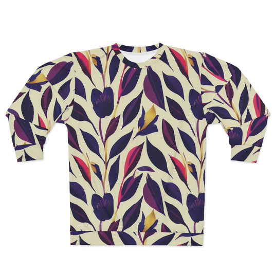 Violet Flourish Damask - Sweatshirt