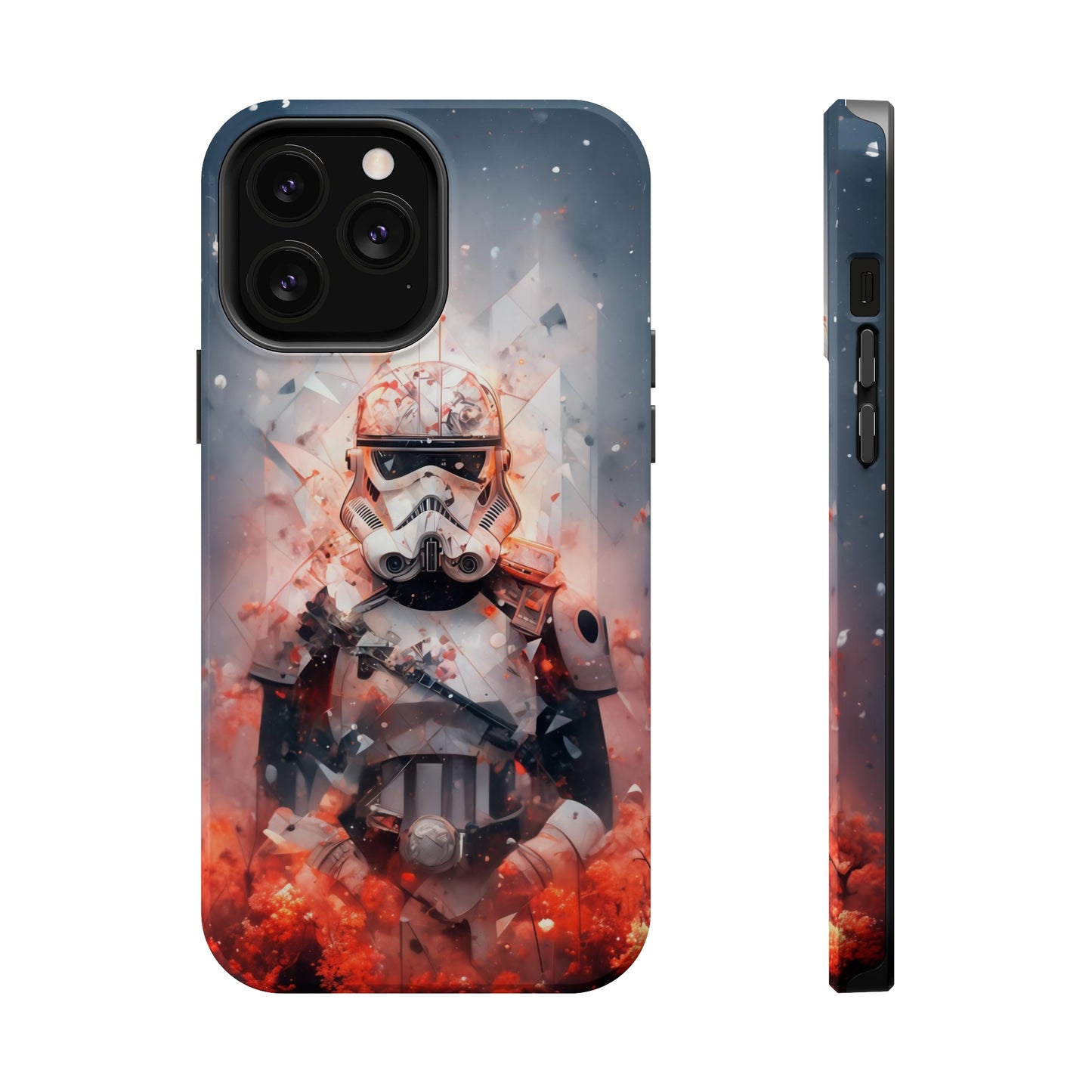 MagSafe Tough iPhone Case - Snow trooper Double Exposure