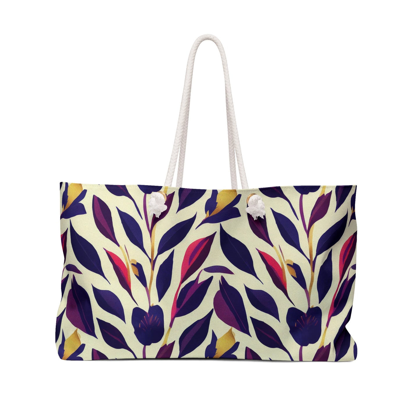 Violet Flourish Damask - Weekender Bag