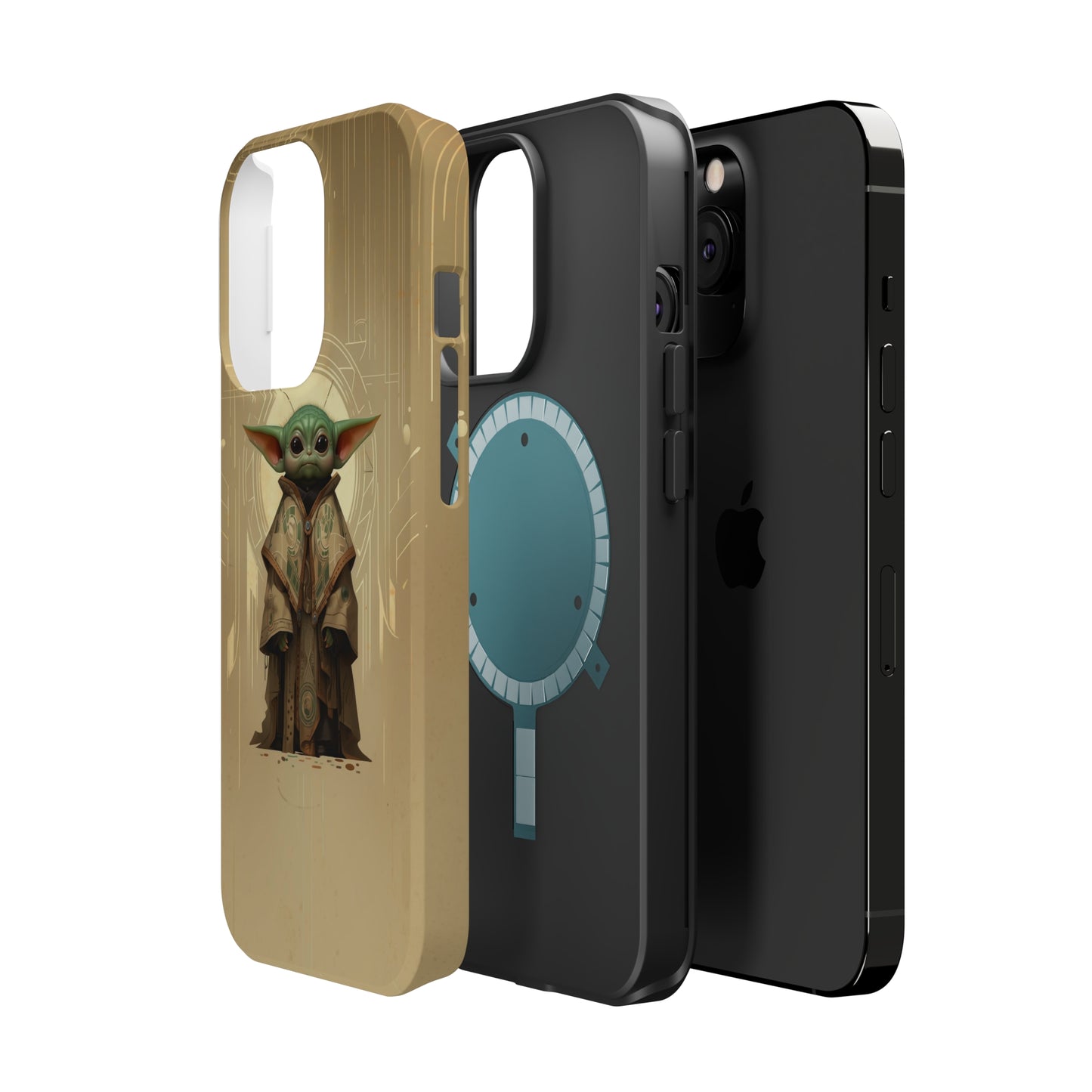 MagSafe Tough iPhone Case - Baby Yoda Grogu Art Deco Frank Lloyd Wright Design