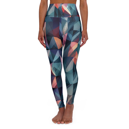 High Waisted Leggings - Neville Meaux Geometric