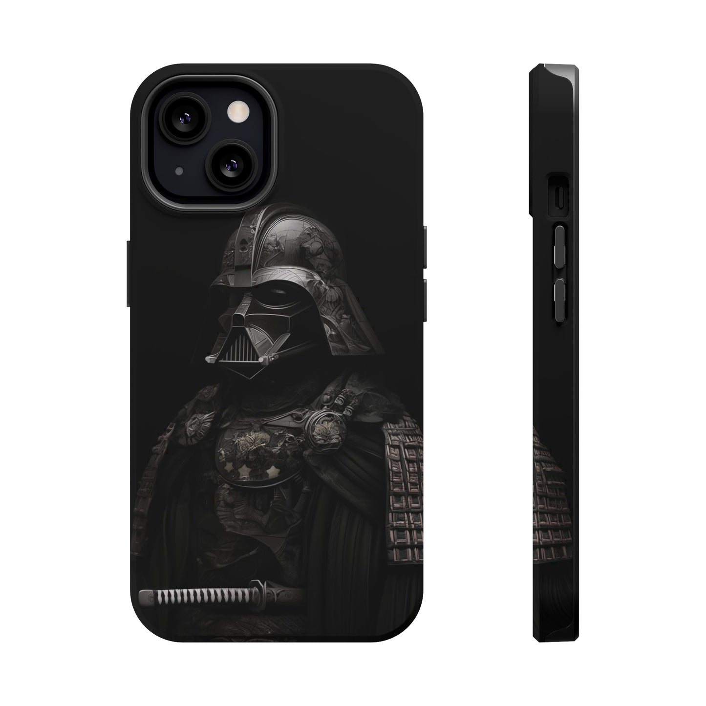 MagSafe Tough iPhone Case - Darth Vader Samurai Black White Photograph 1870