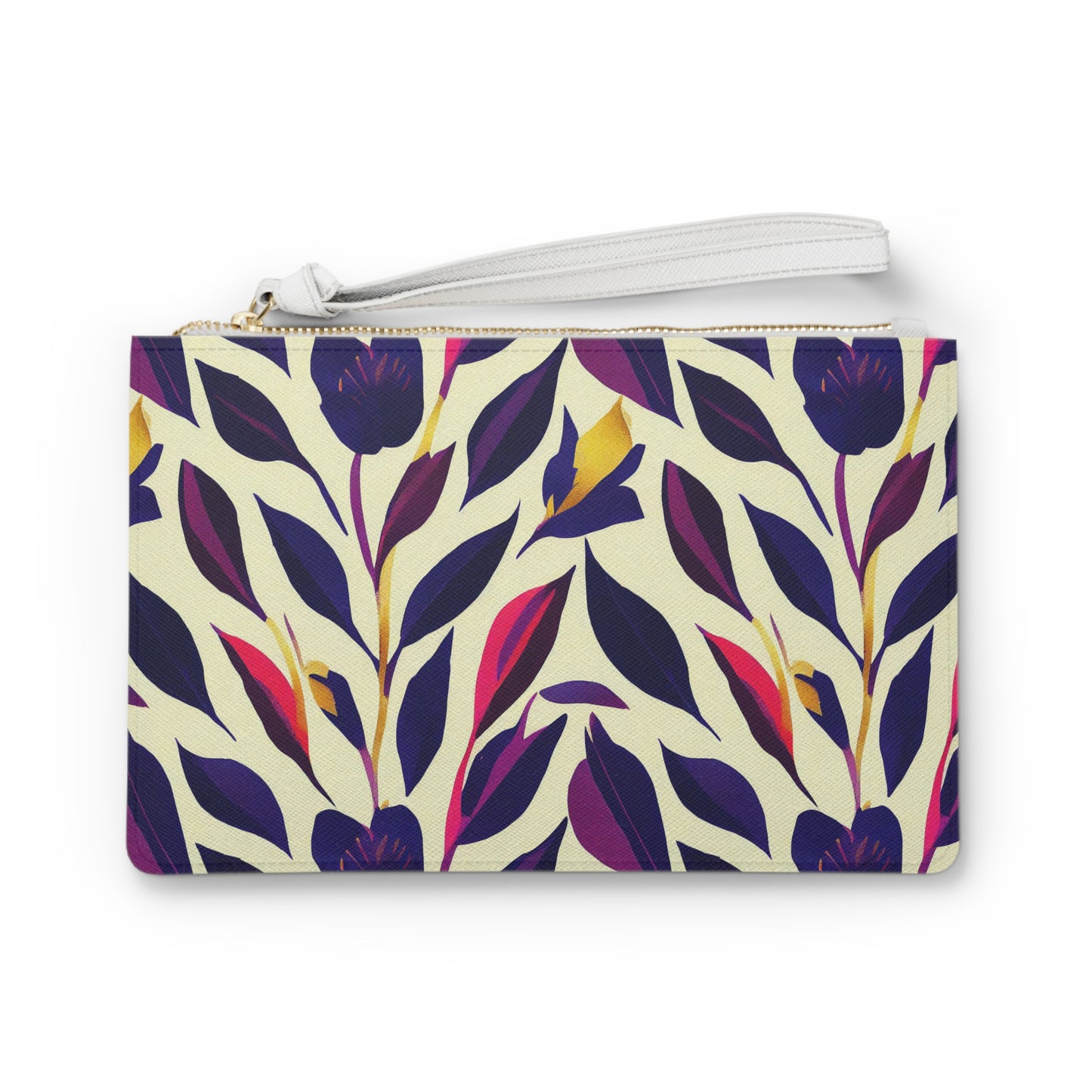 Clutch - Violet Flourish Damask