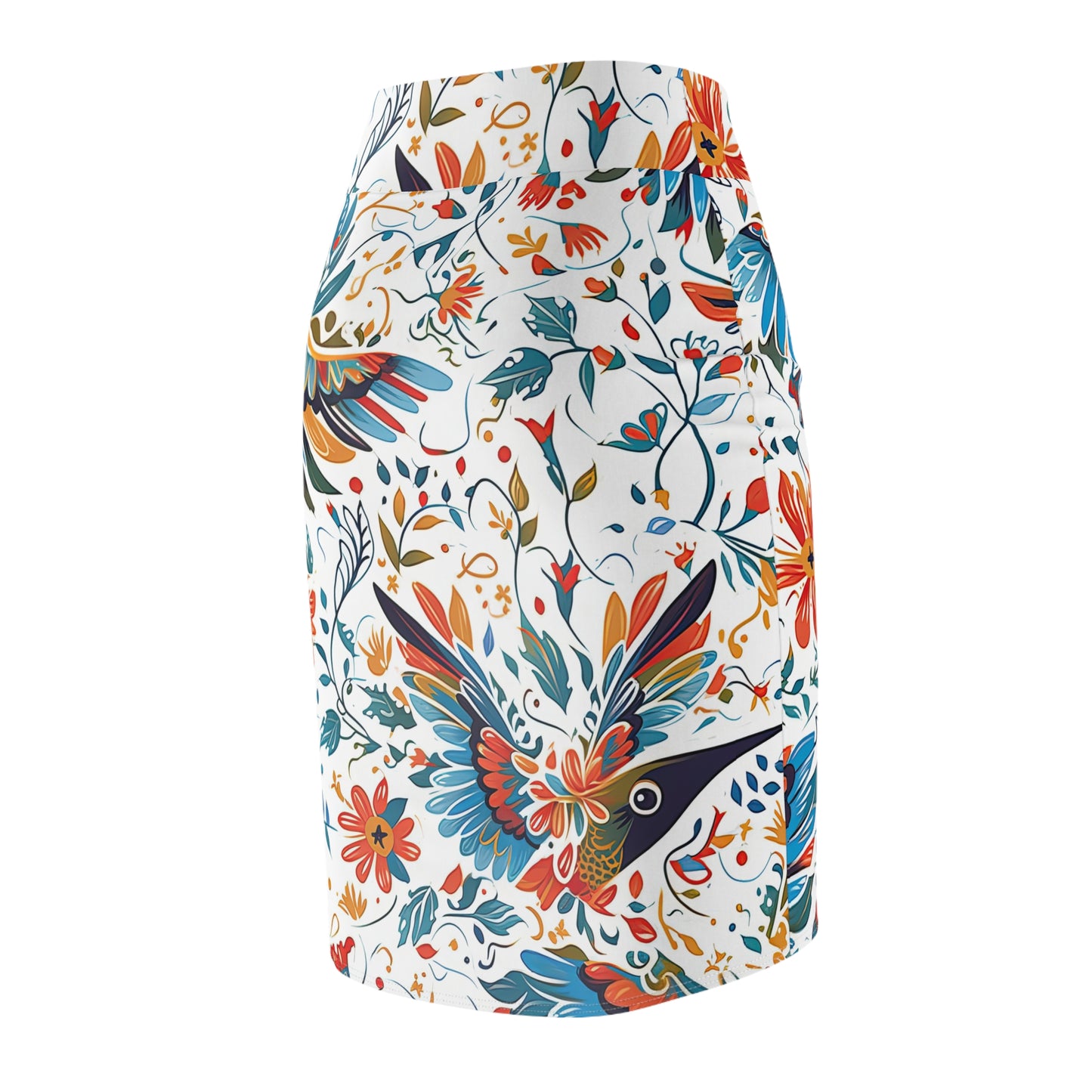 Pencil Skirt - Colibri Abstract