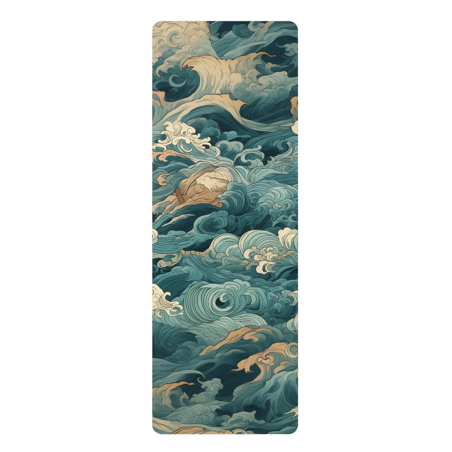 Rubber Yoga Mat- Elric Belmont Anime Ocean