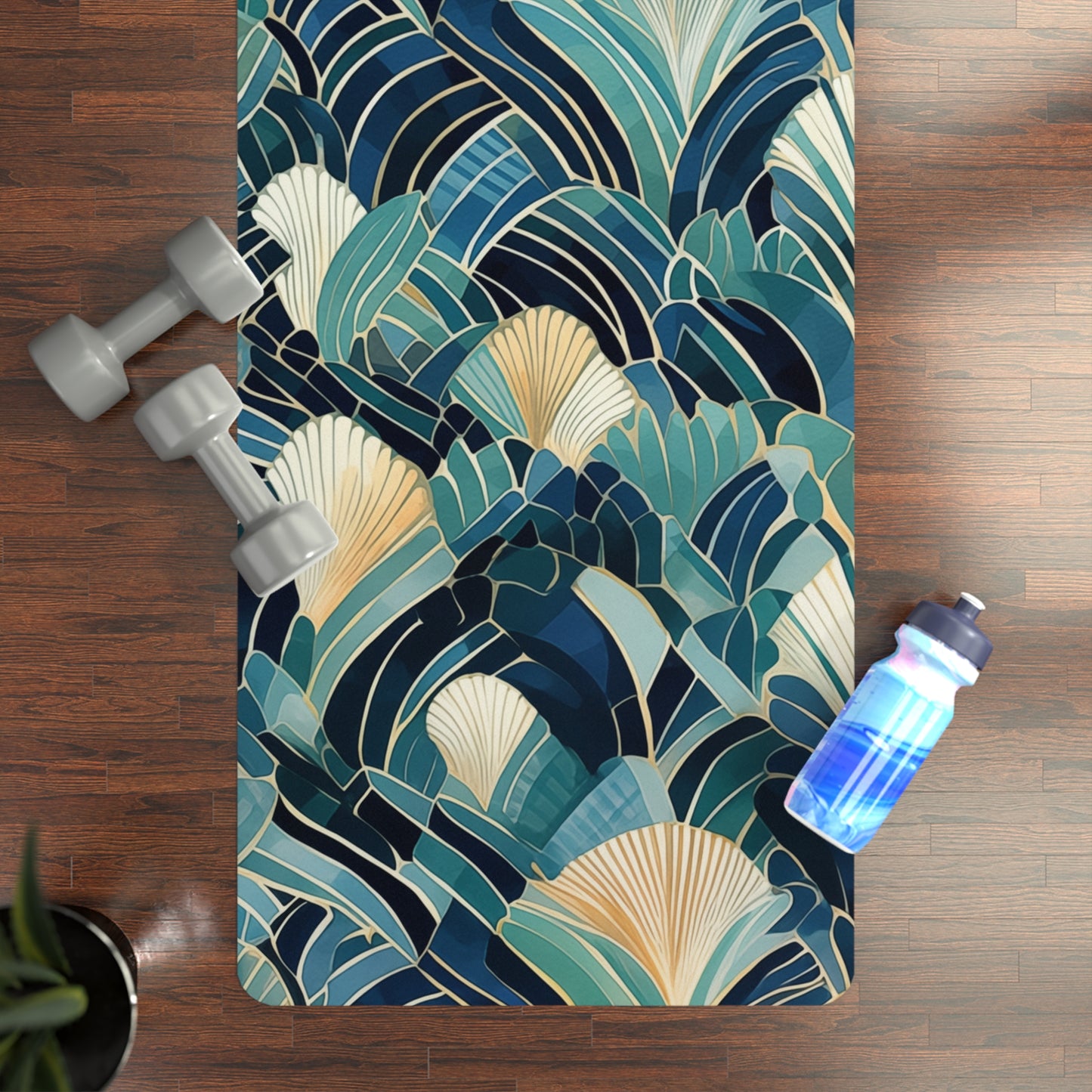 Rubber Yoga Mat- Burchard Paris Tribal