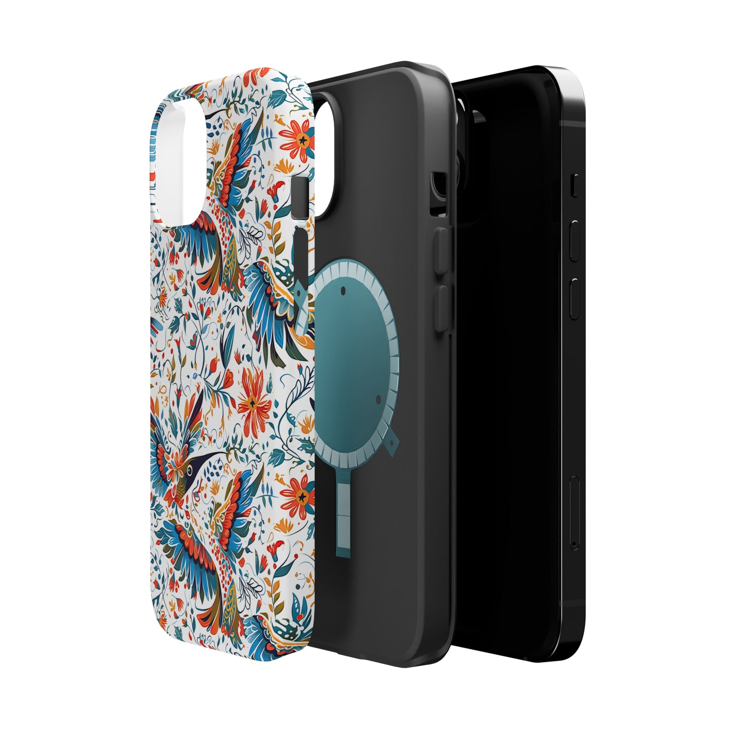 MagSafe Tough iPhone Case - Colibri Abstract