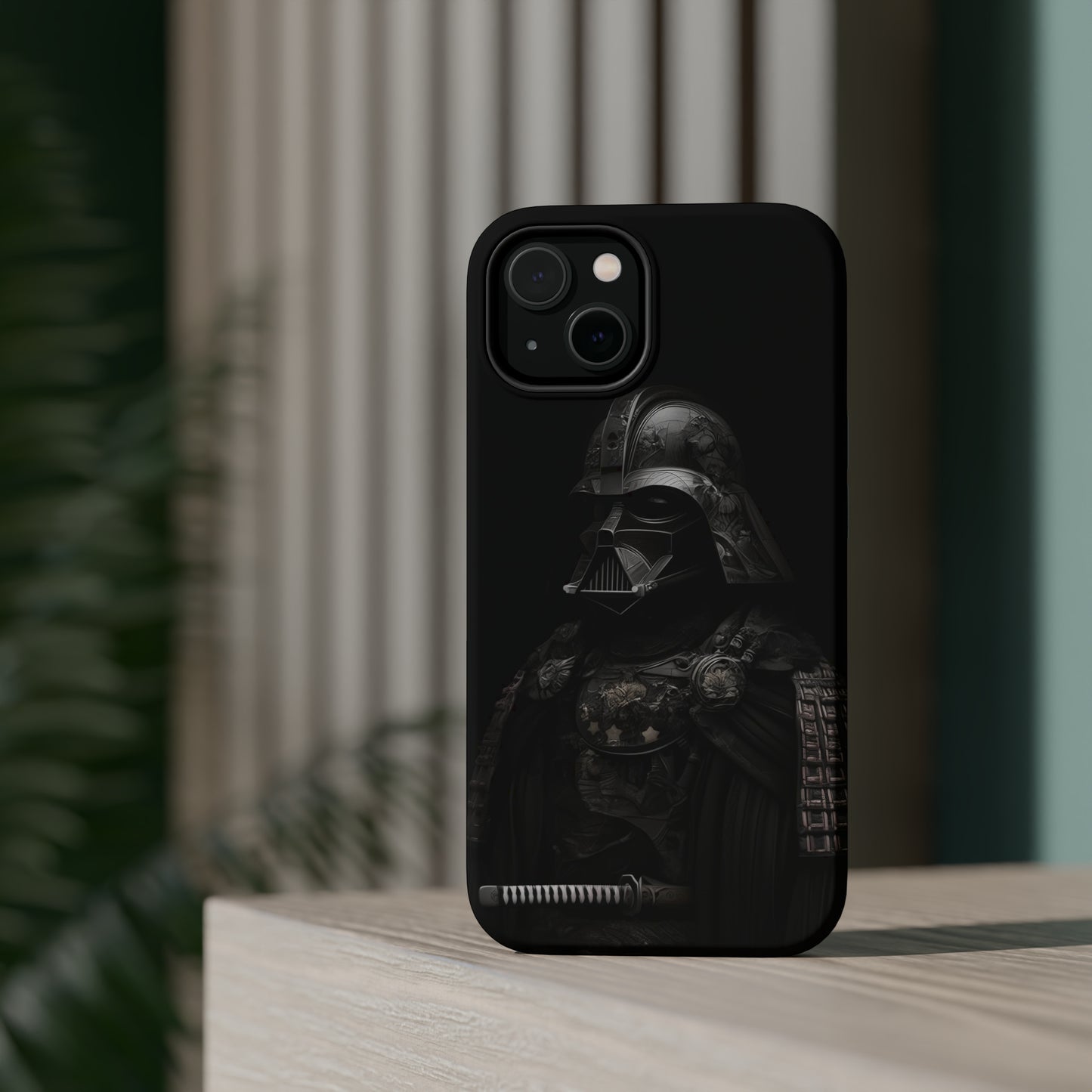 MagSafe Tough iPhone Case - Darth Vader Samurai Black White Photograph 1870