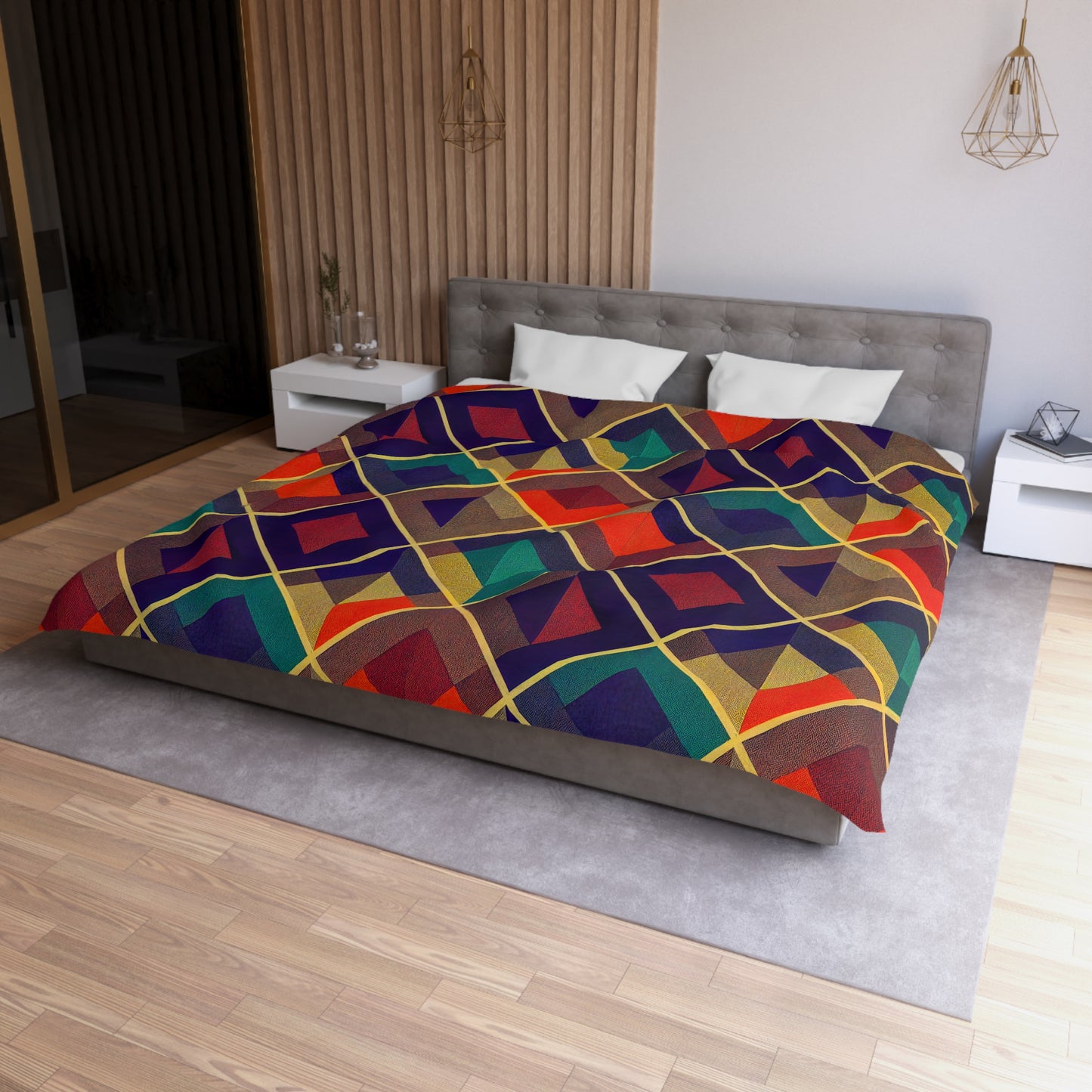 Duvet Cover - Herringbone Kaleidoscope