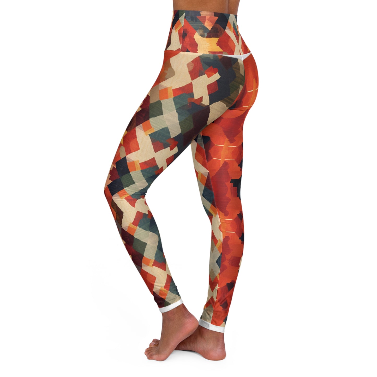 High Waisted Leggings - Renoirean Provence