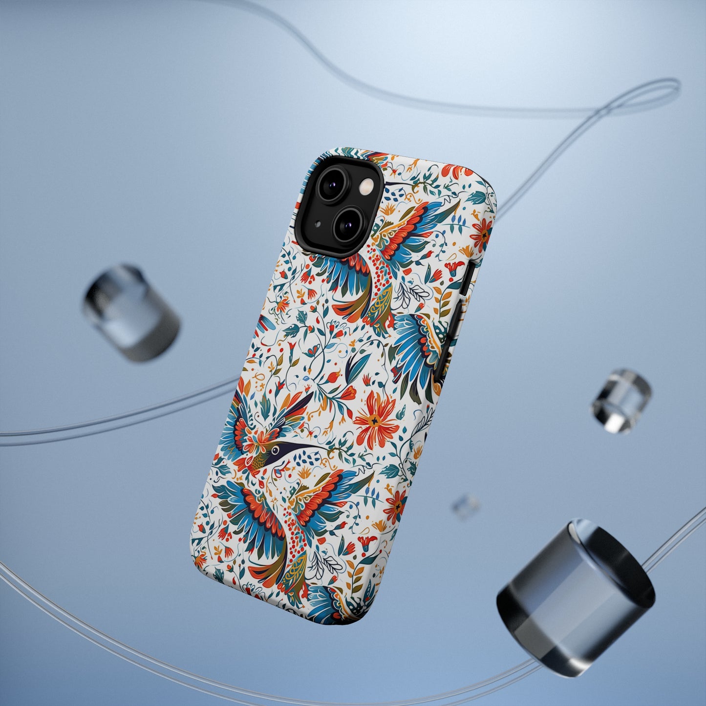 MagSafe Tough iPhone Case - Colibri Abstract