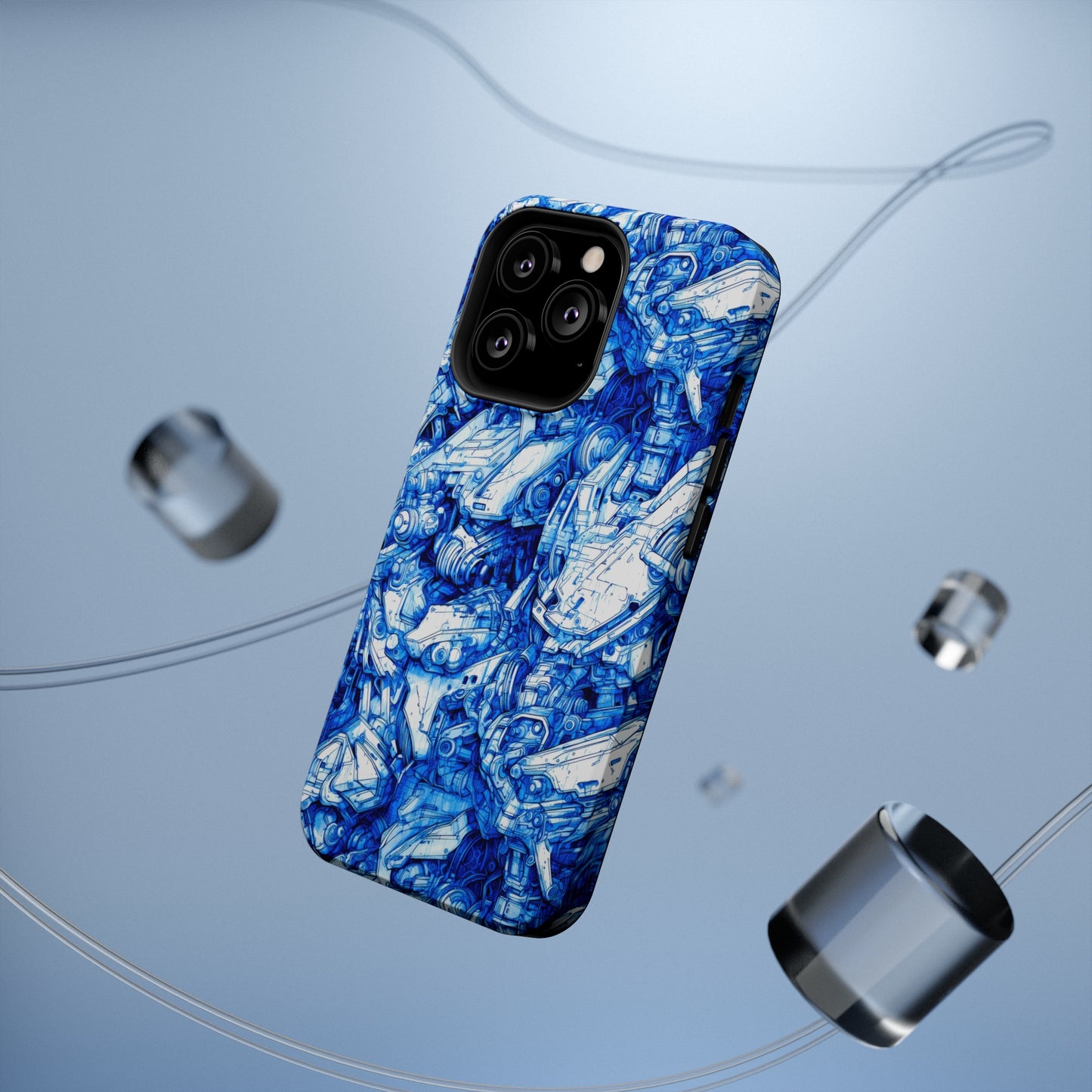 MagSafe Tough iPhone Case - Mecha Blueprint