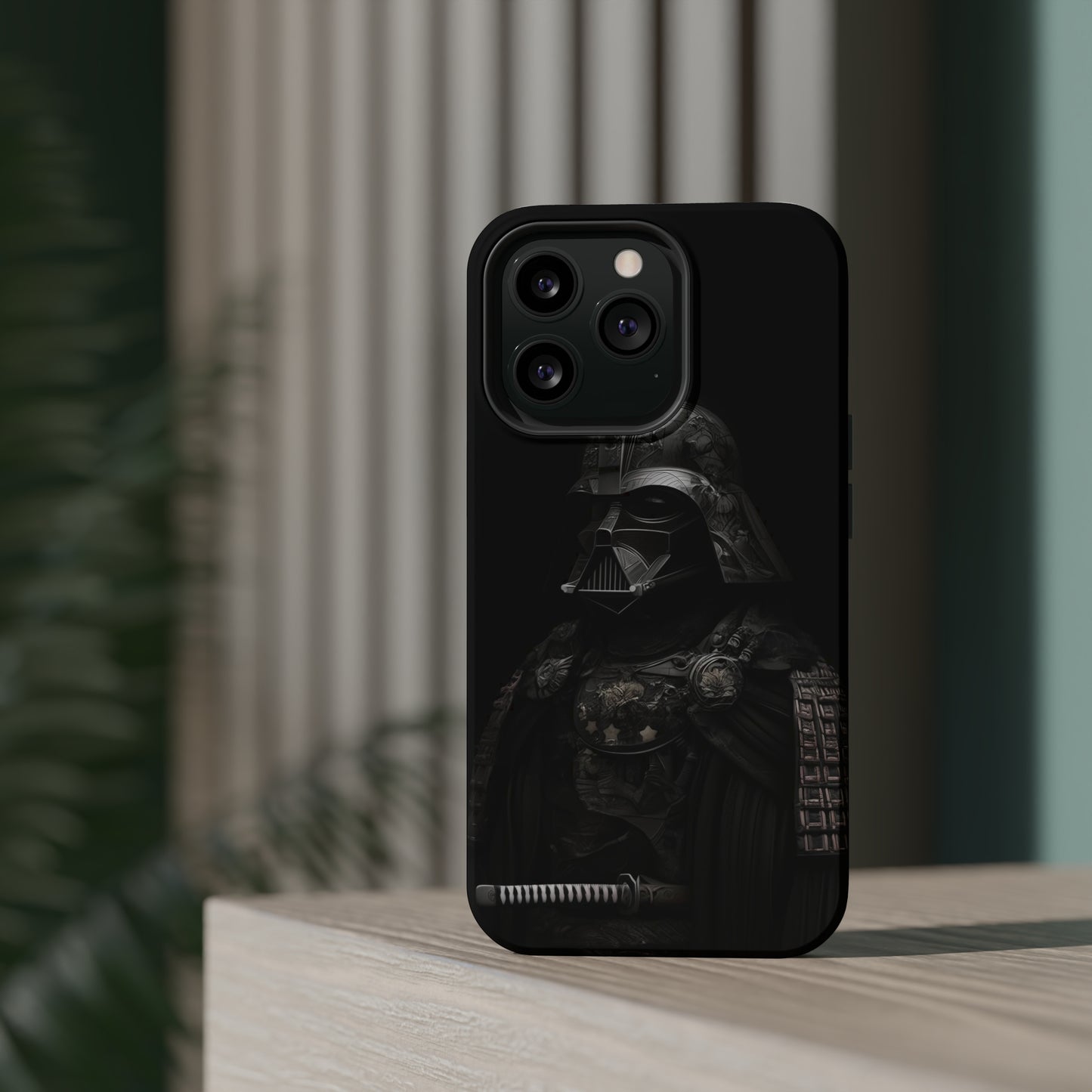 MagSafe Tough iPhone Case - Darth Vader Samurai Black White Photograph 1870