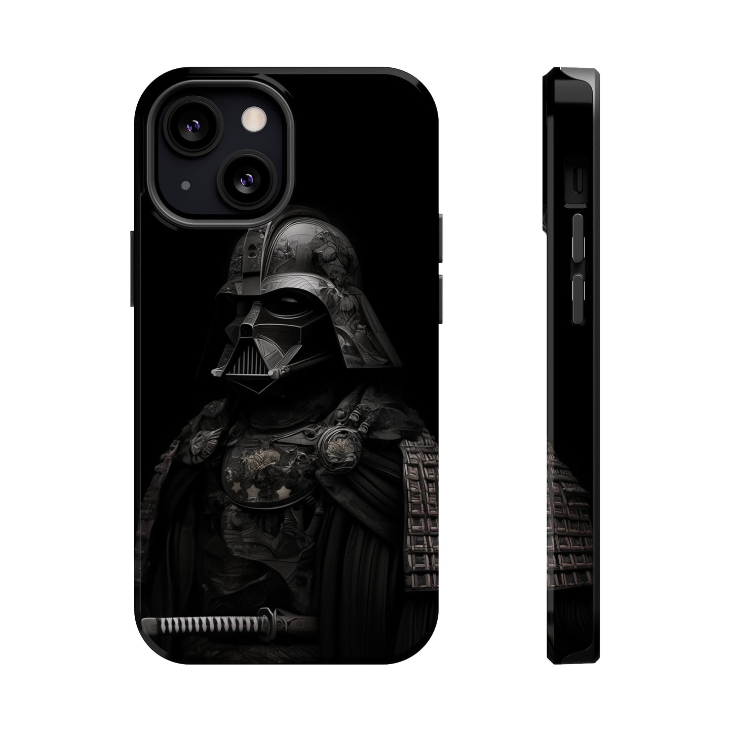 MagSafe Tough iPhone Case - Darth Vader Samurai Black White Photograph 1870