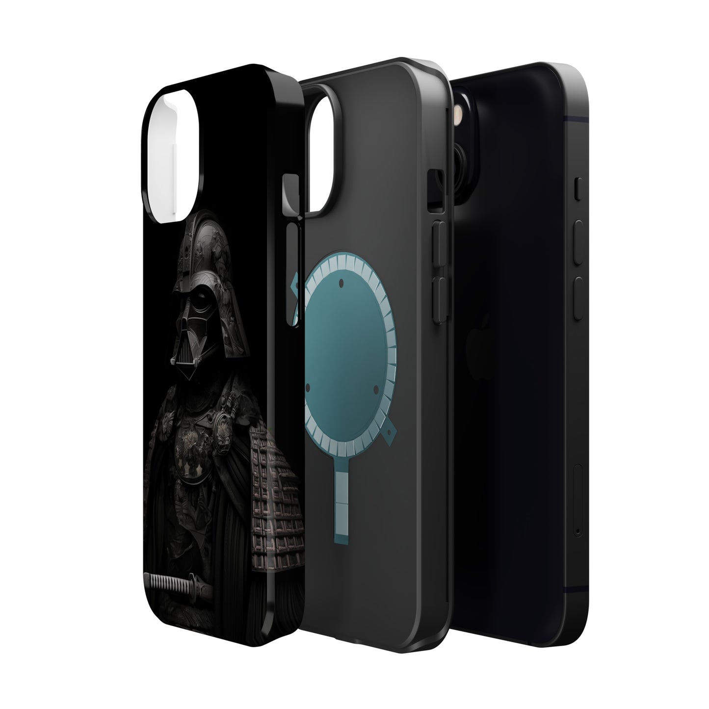 MagSafe Tough iPhone Case - Darth Vader Samurai Black White Photograph 1870