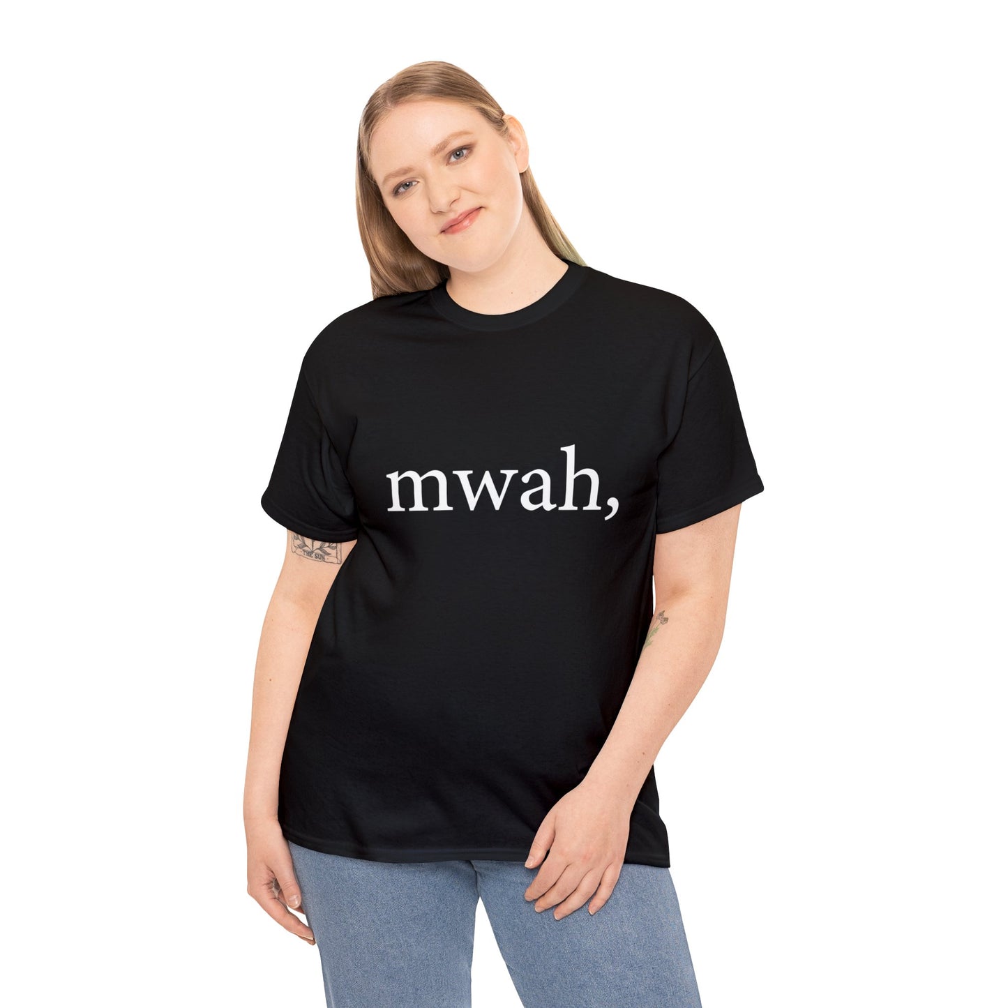 Unisex Heavy Cotton Tee - mwah, no bars.