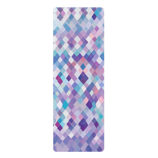 Rubber Yoga Mat- Regina Paris Argyle