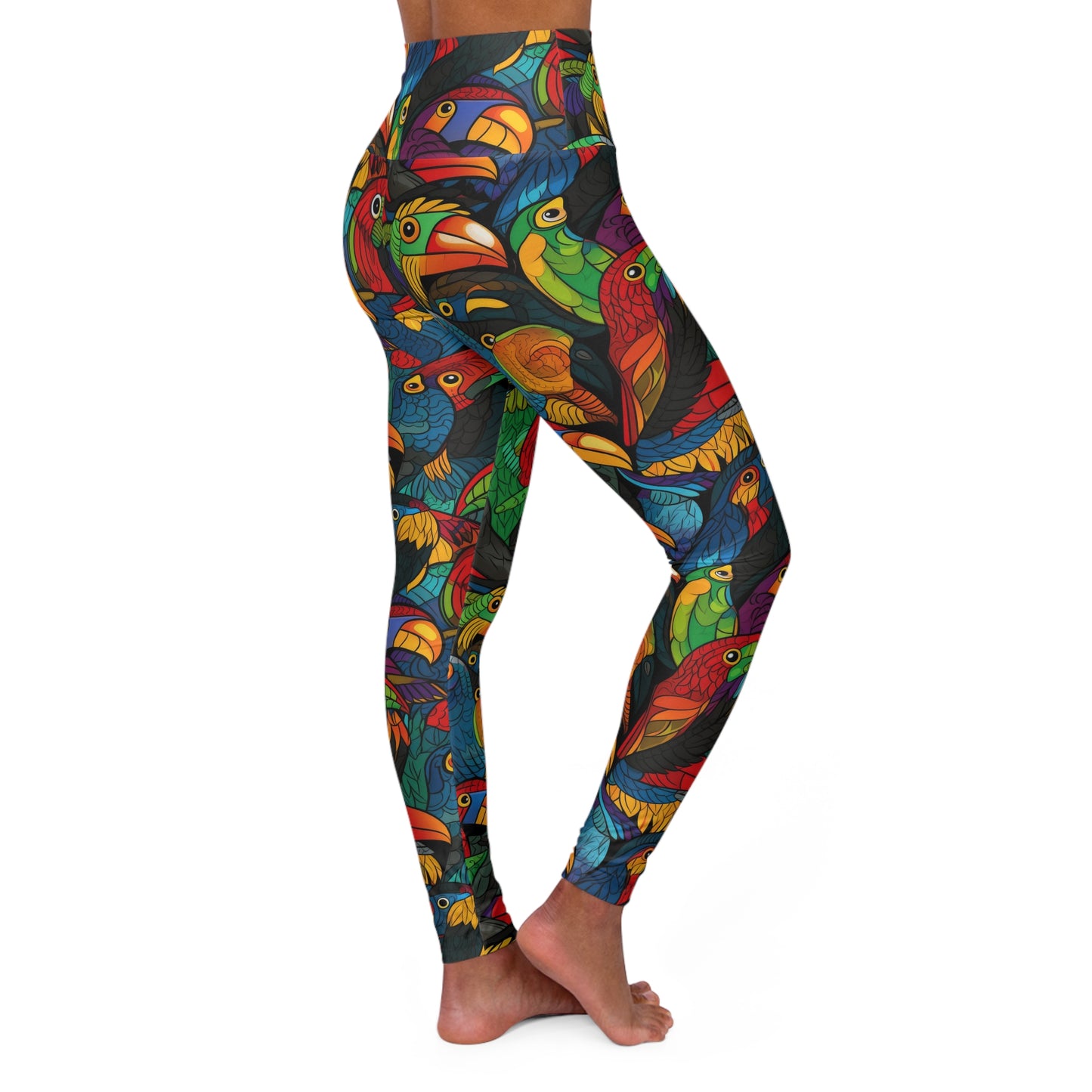 High Waisted Leggings - Toucan Clan