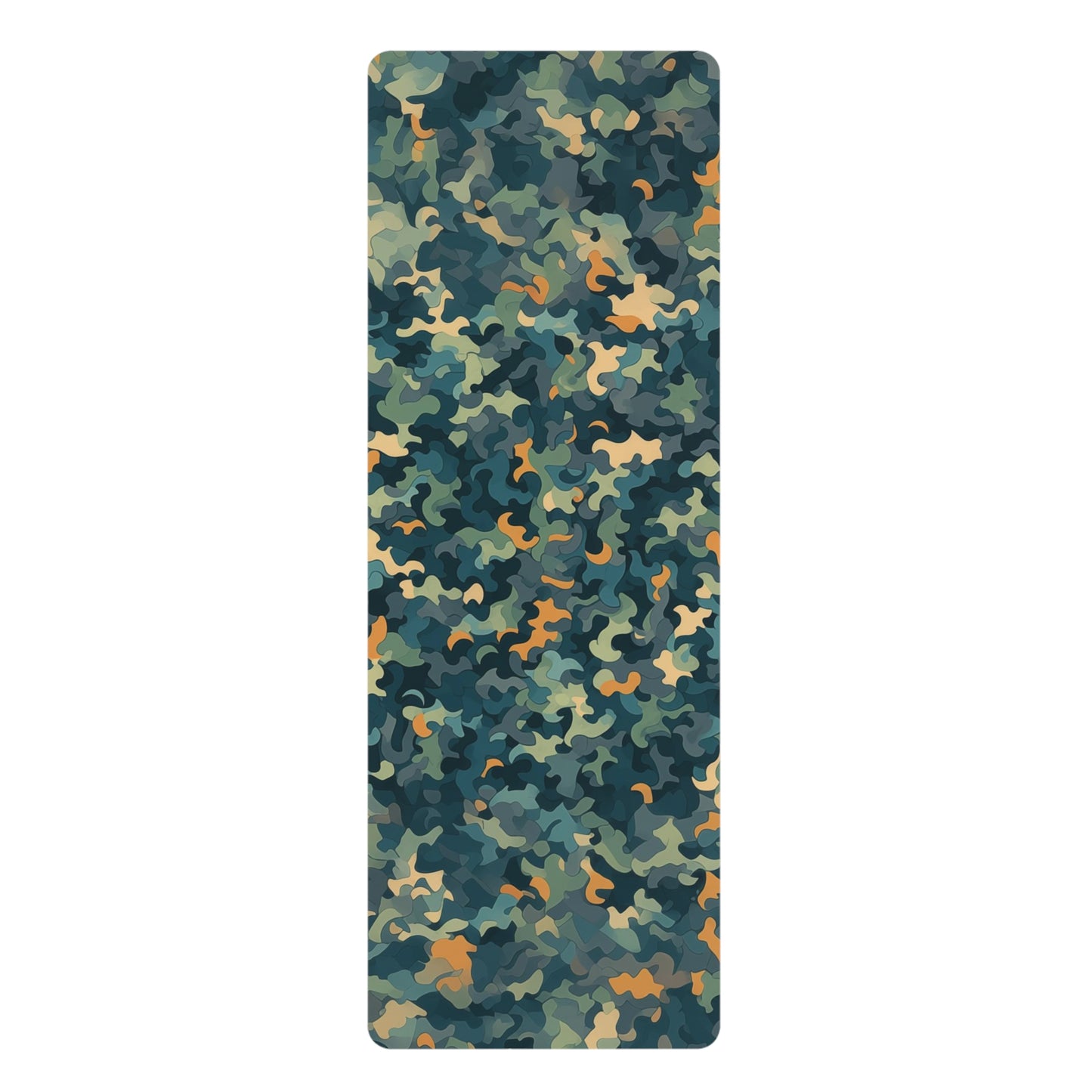 Rubber Yoga Mat- Jacquette Sirsasana Camouflage