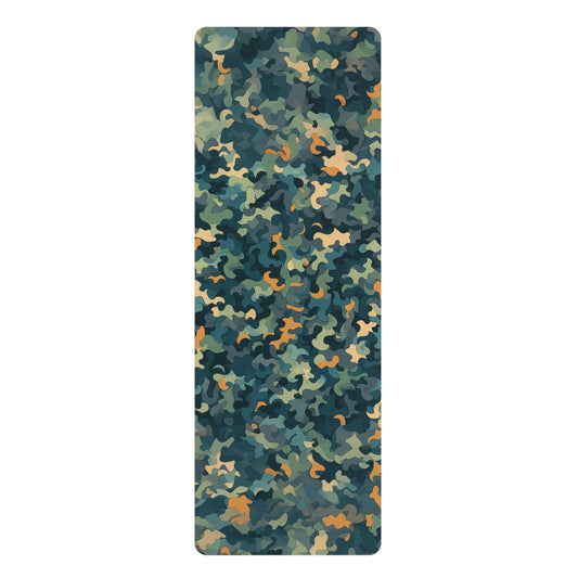 Rubber Yoga Mat- Jacquette Sirsasana Camouflage