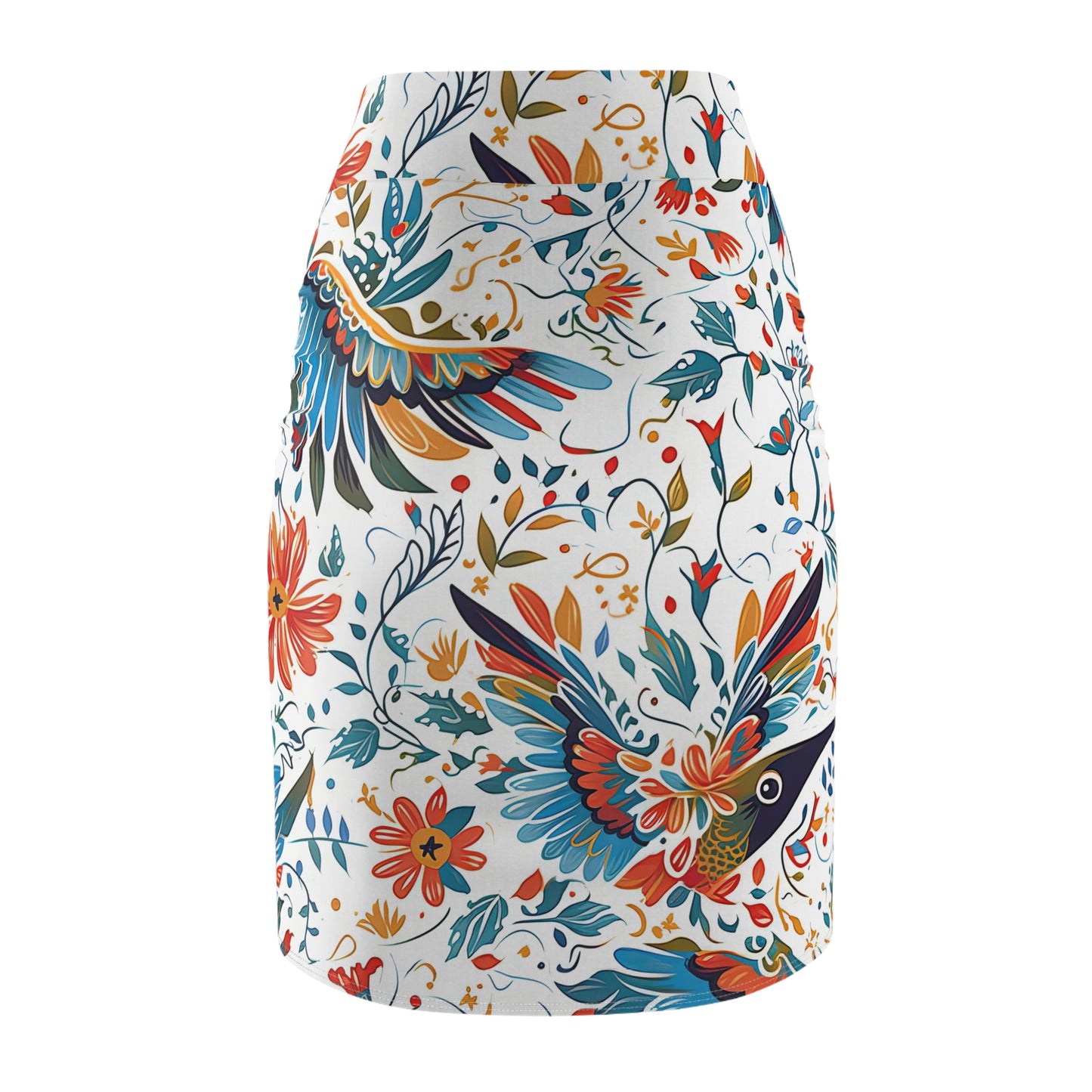 Pencil Skirt - Colibri Abstract