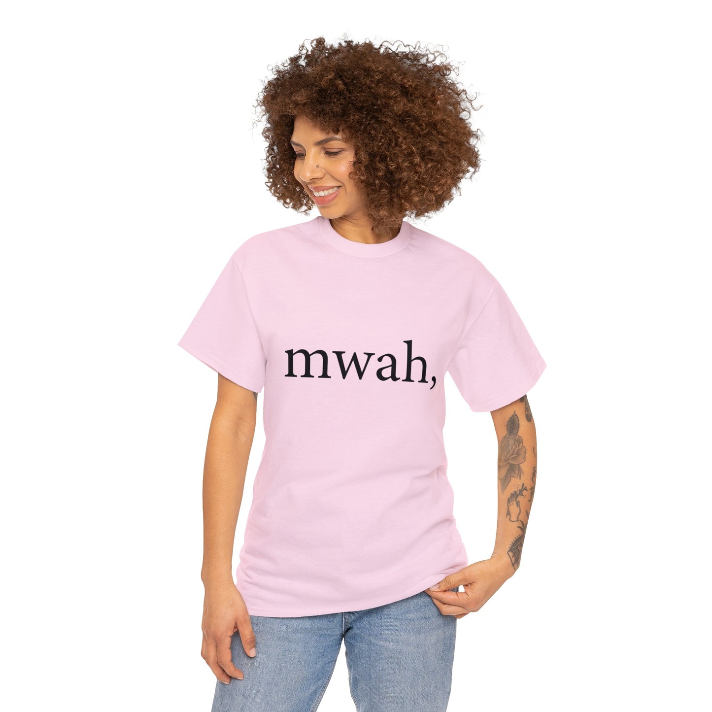 Unisex Heavy Cotton Tee - mwah, no bars.