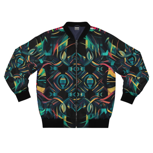 Men's Bomber Jacket - Darth Vader Op Art Vintage